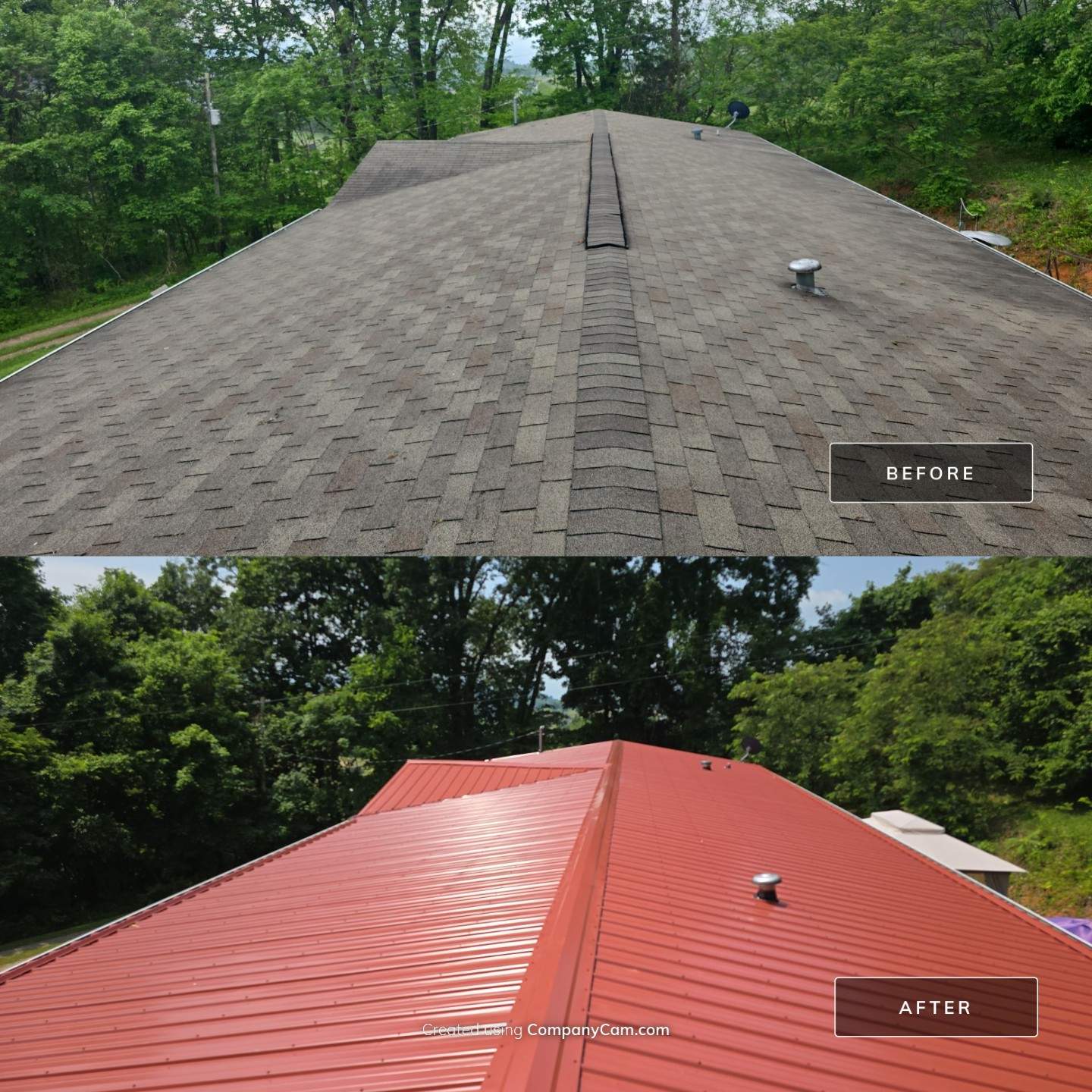 Barn Red Metal Roof by Omnia Roofing