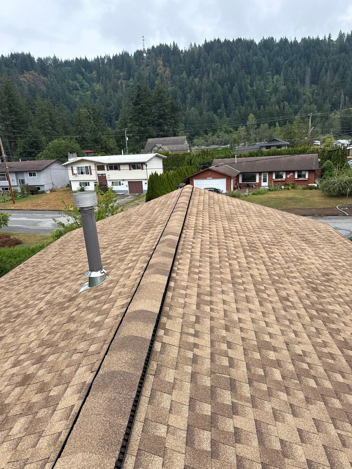 Residential Re-Roof using GAF Timberline HDZ Shakewood by Top Notch Roofing Inc