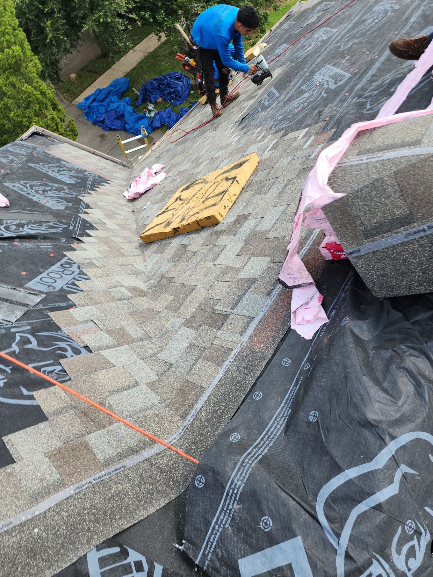 Residential Roofing Installation using Owen's Corning Duration (Lifetime) Shingles by Roof Repair Company