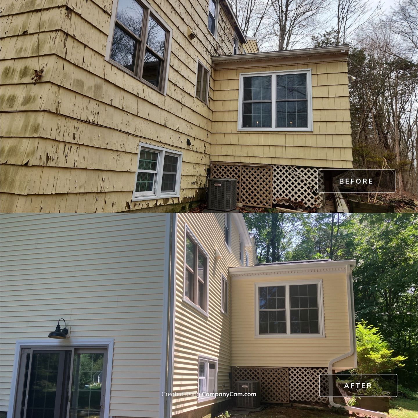 Siding Revival with Cert Monogram D/4 x 12'6" clapboard Heritage Cream by DiGiorgi Roofing and Siding Inc