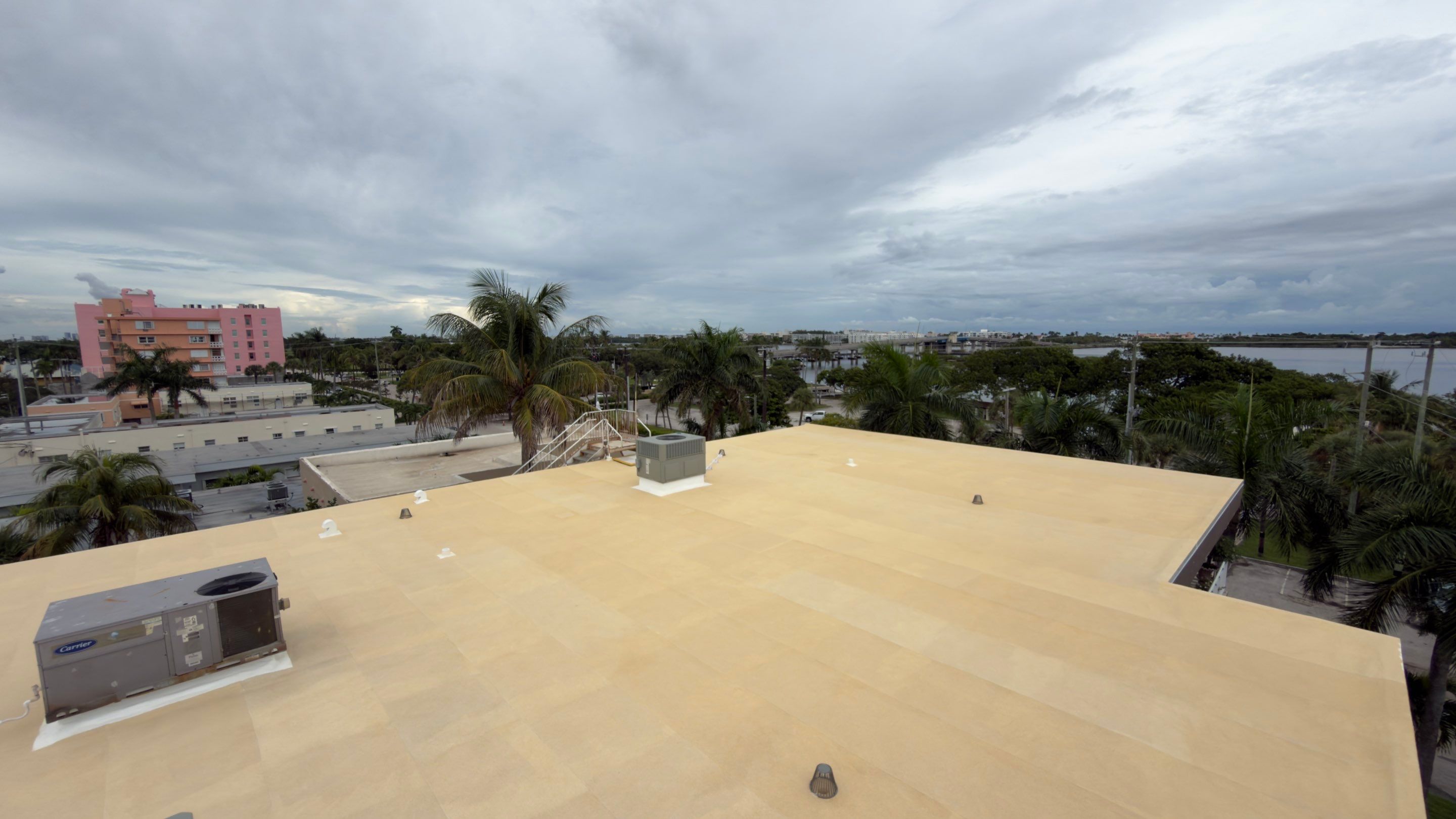 Commercial Roof Restoration for Lake Worth Beach Flat Roof Project by Roof King LLC