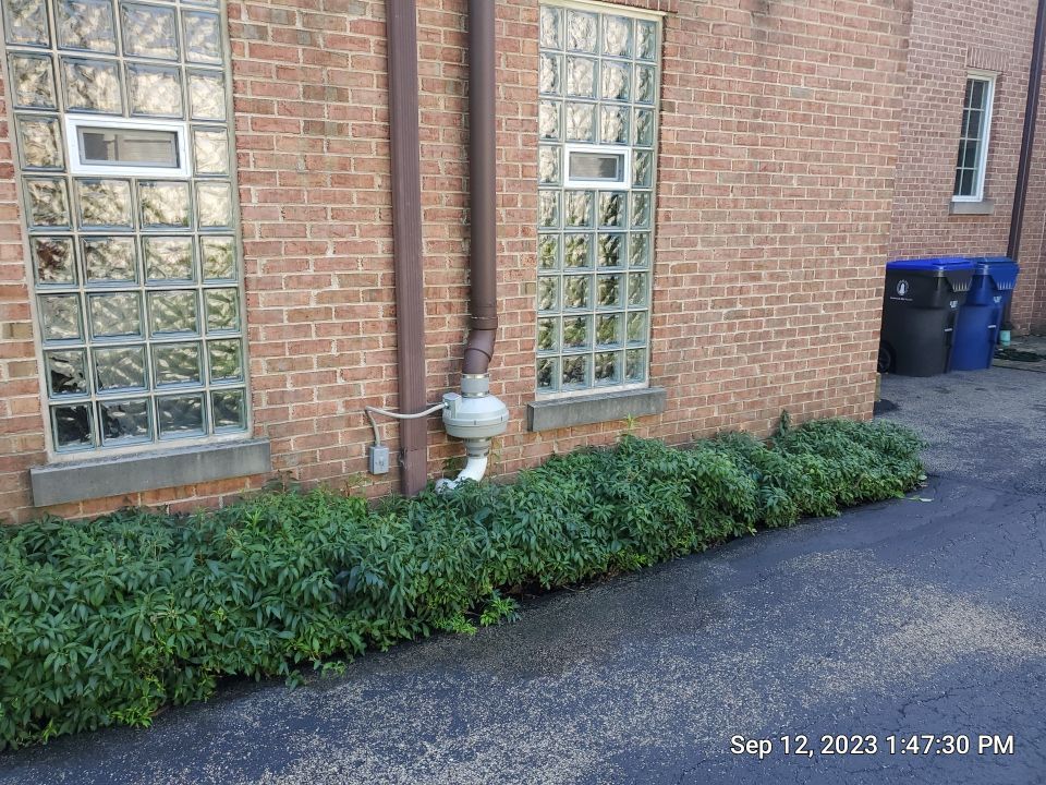natural stone using Algaecide, soft wash soap by Northern Power Washing LLC.