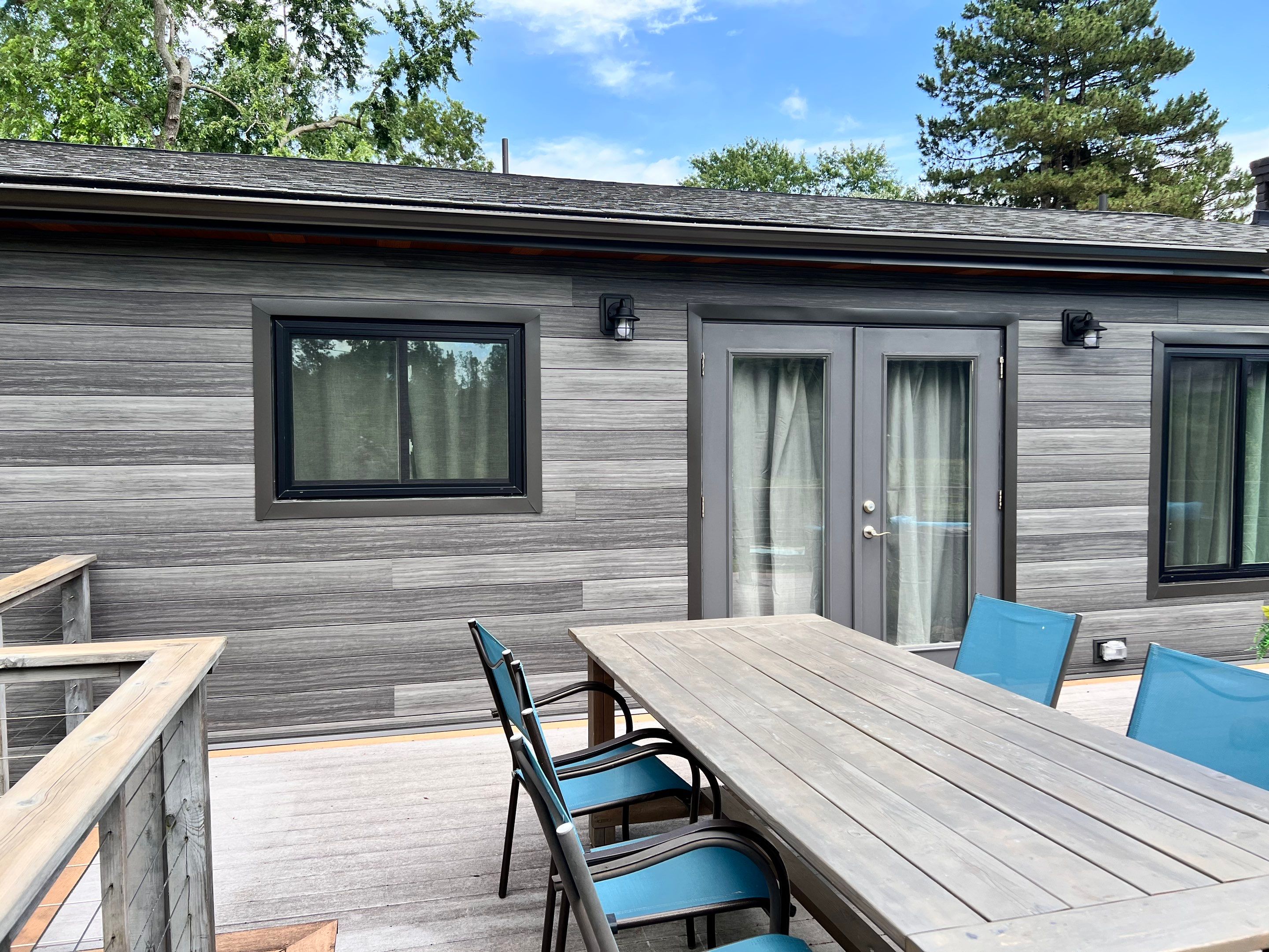 Siding Replacement using Alside Gray Oak by 180 Contractors