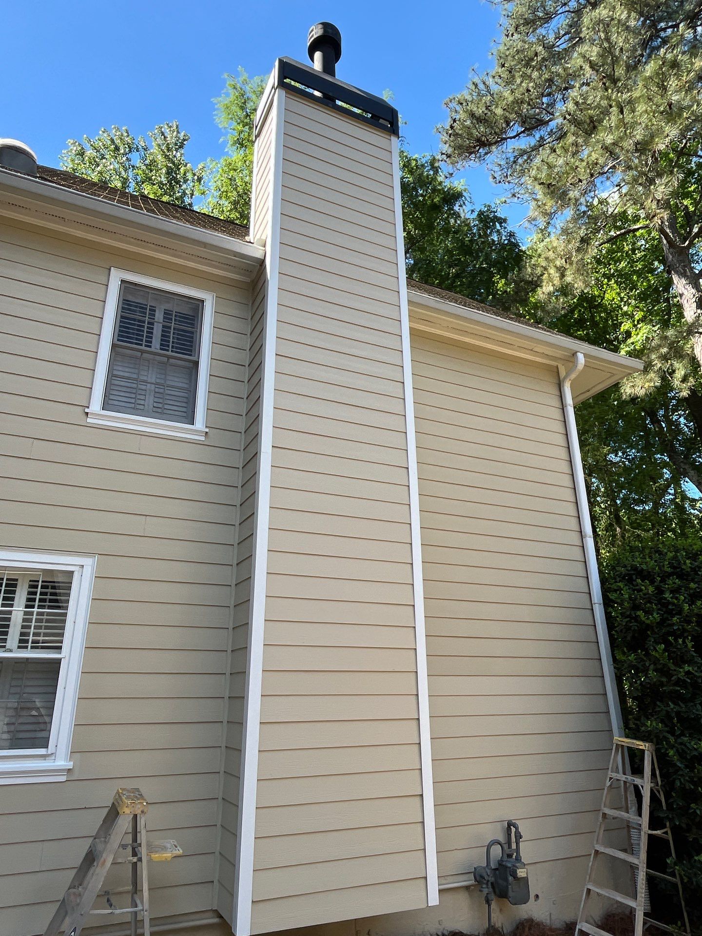 Rotted Wood Replacement and Exterior Painting Using James Hardie & Sherwin Williams SuperPaint by Nelson Exteriors