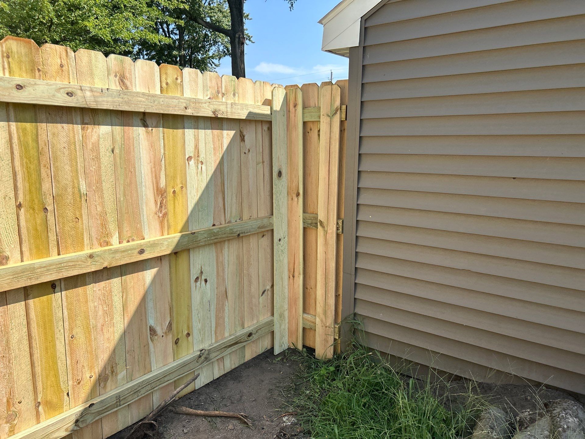 Treated Pine Privacy and Picket Fence Installation in Evansdale by Perfect Picket Fence and Stain