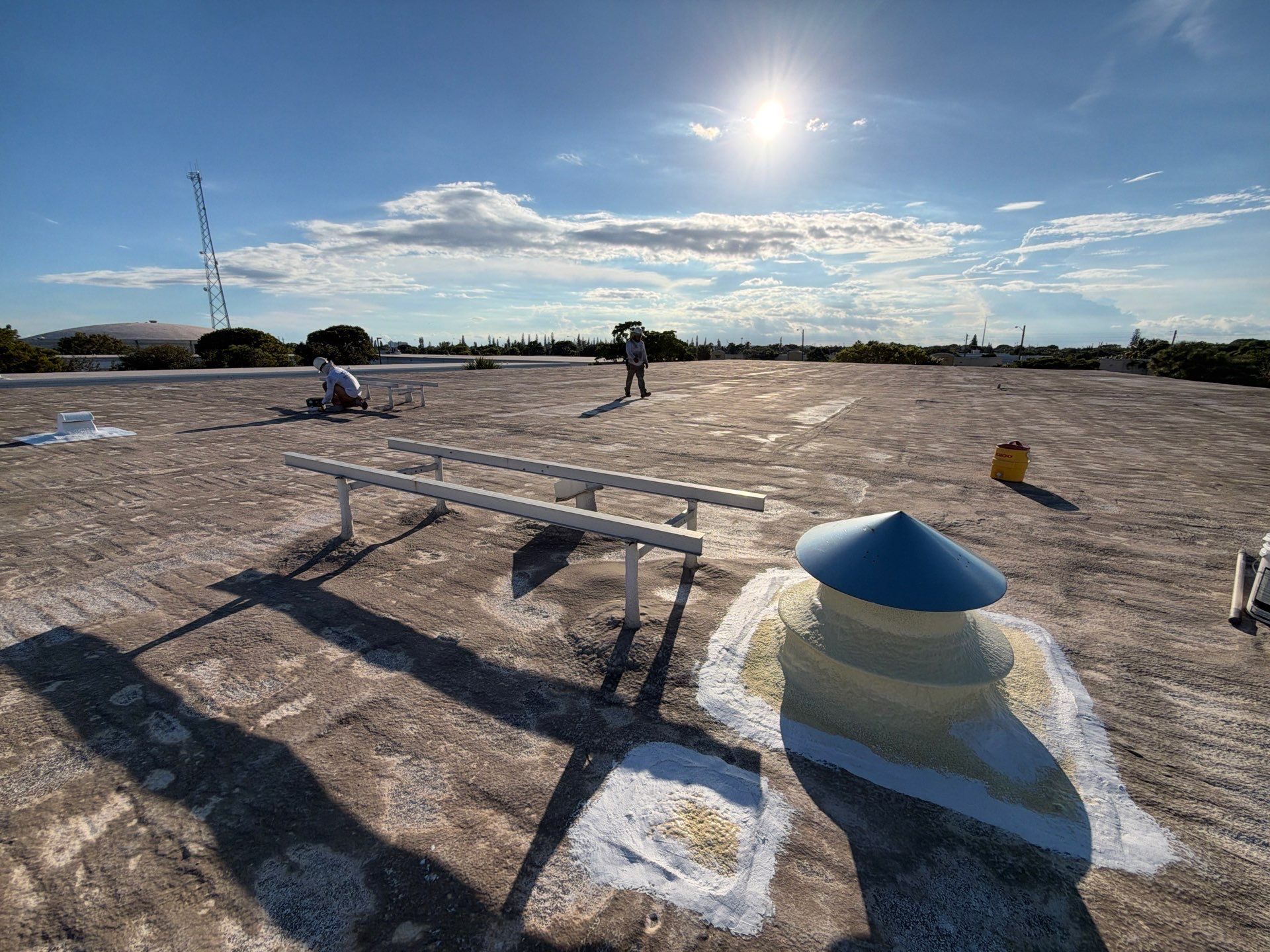 Commercial Roof Restoration and Ventilation Upgrades in Deerfield Beach by Roof King LLC