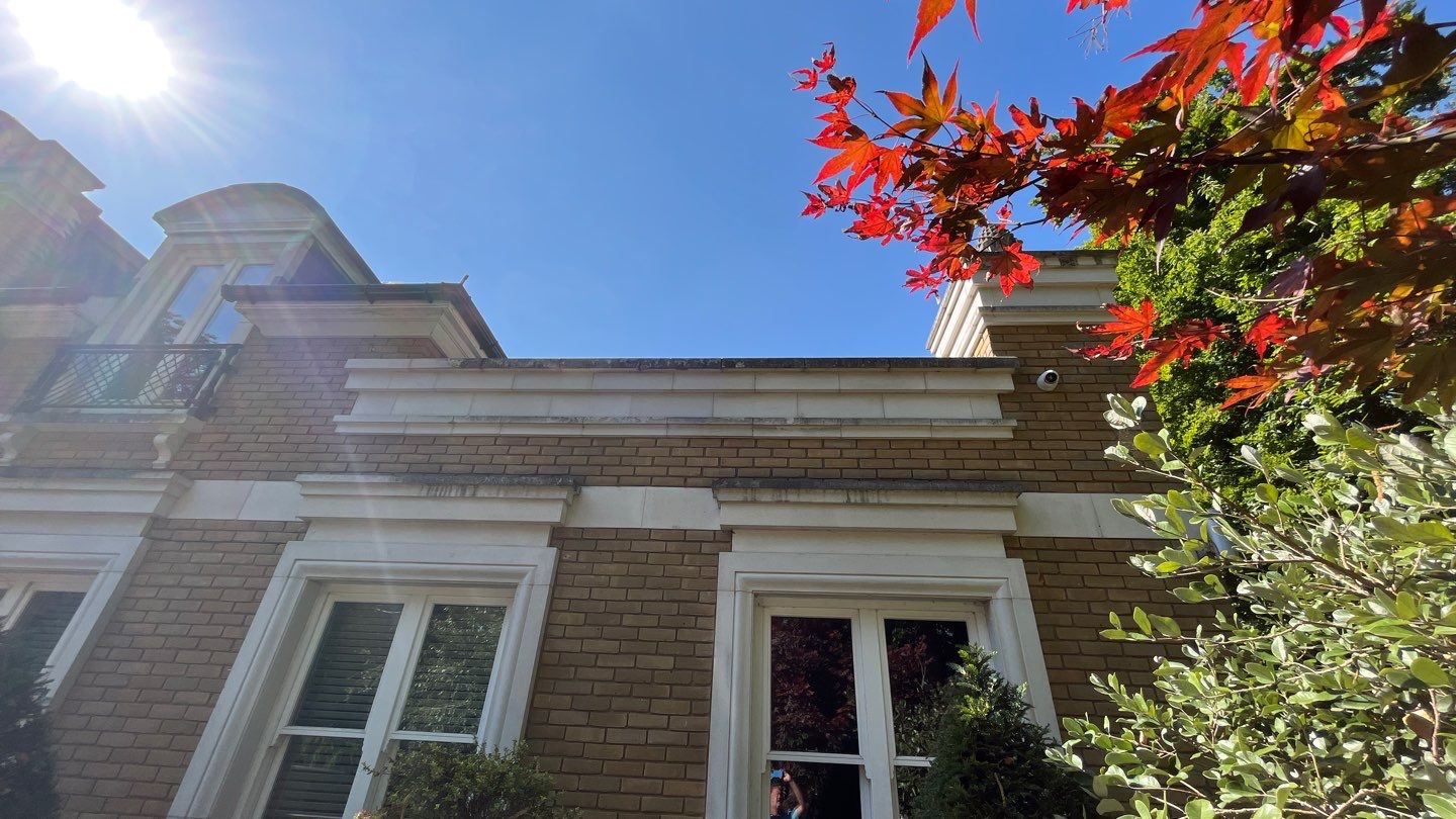 Stone Work Cleaning using Honda 15lpm Low Pressure Washing Machine by Ges Exterior Cleaning ltd