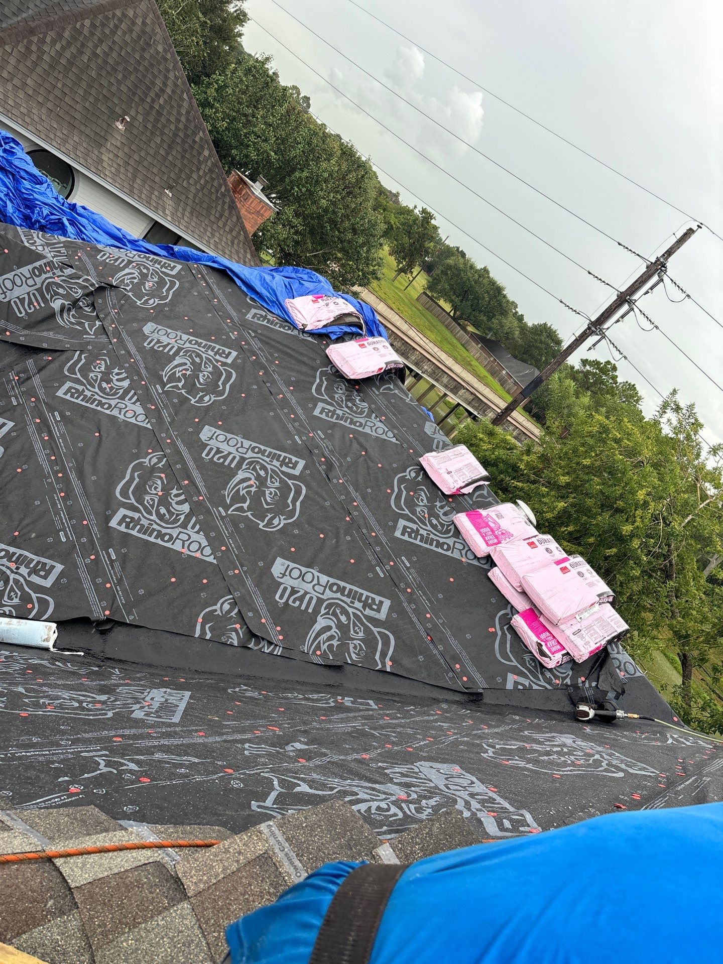 Residential Roofing Installation using Owen's Corning Duration (Lifetime) Shingles by Roof Repair Company