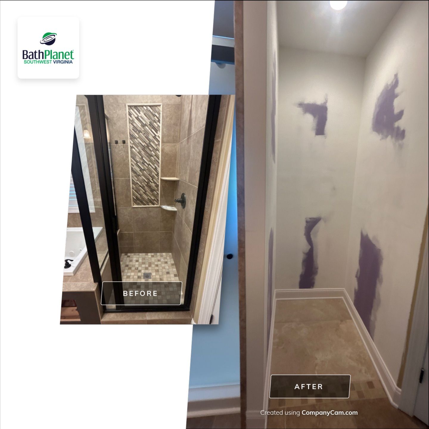 Shower Renovation by BathPlanet SW Virginia