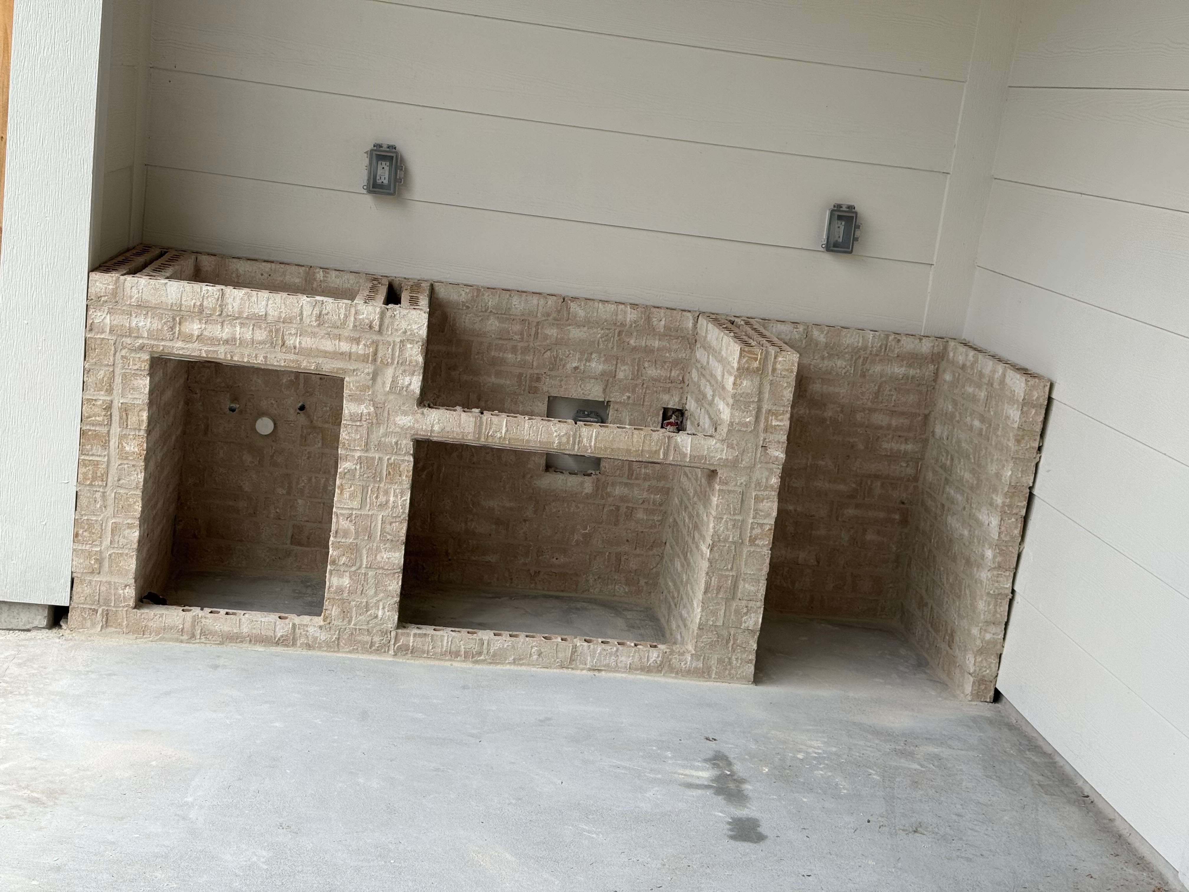Masonry Outdoor Kitchen and Grill Station Installation in Houston by Apex Conventional Stucco Llc