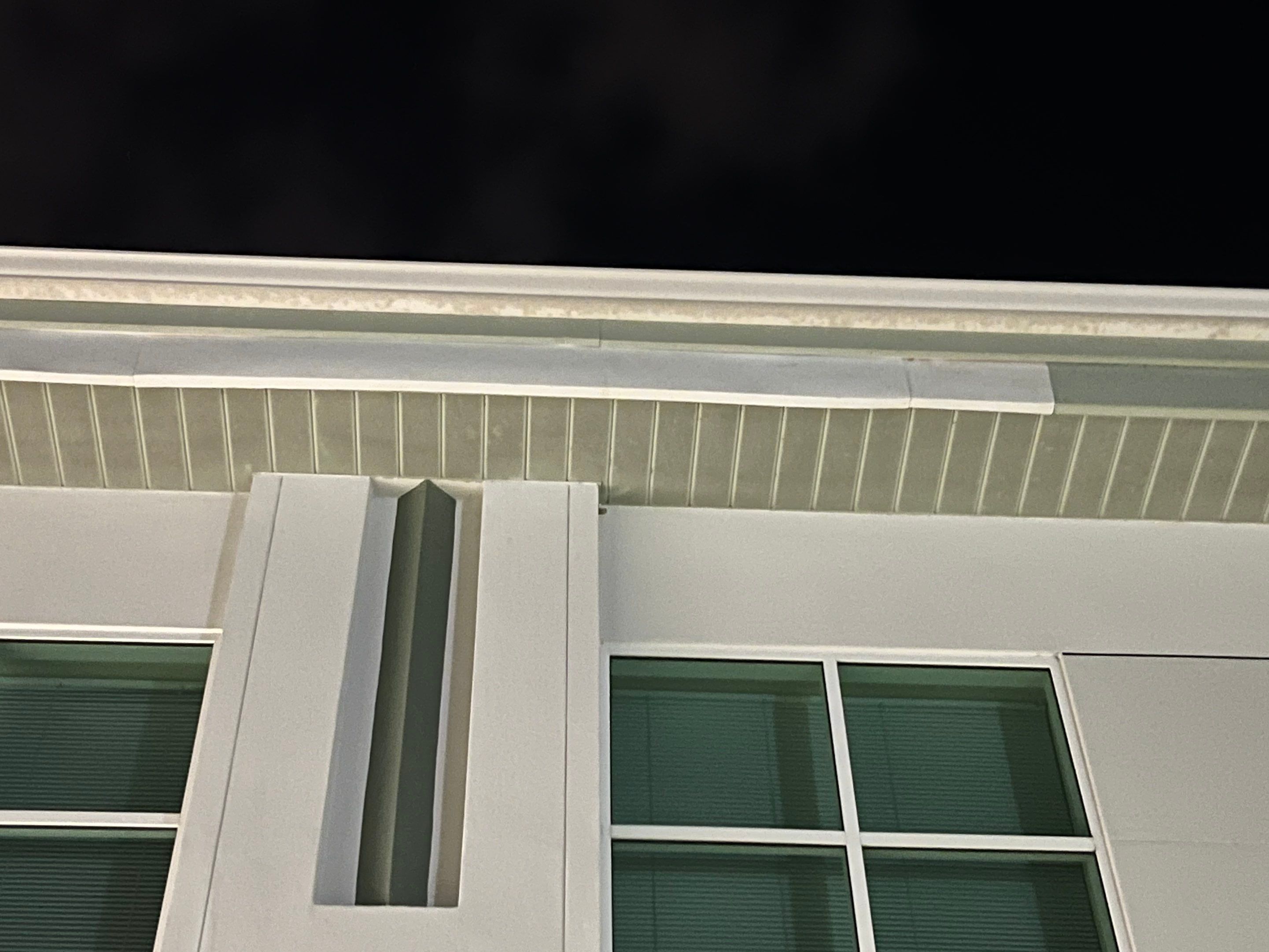 White Soffit and Fascia Repair Project in Sarasota FL by Gutter Professors