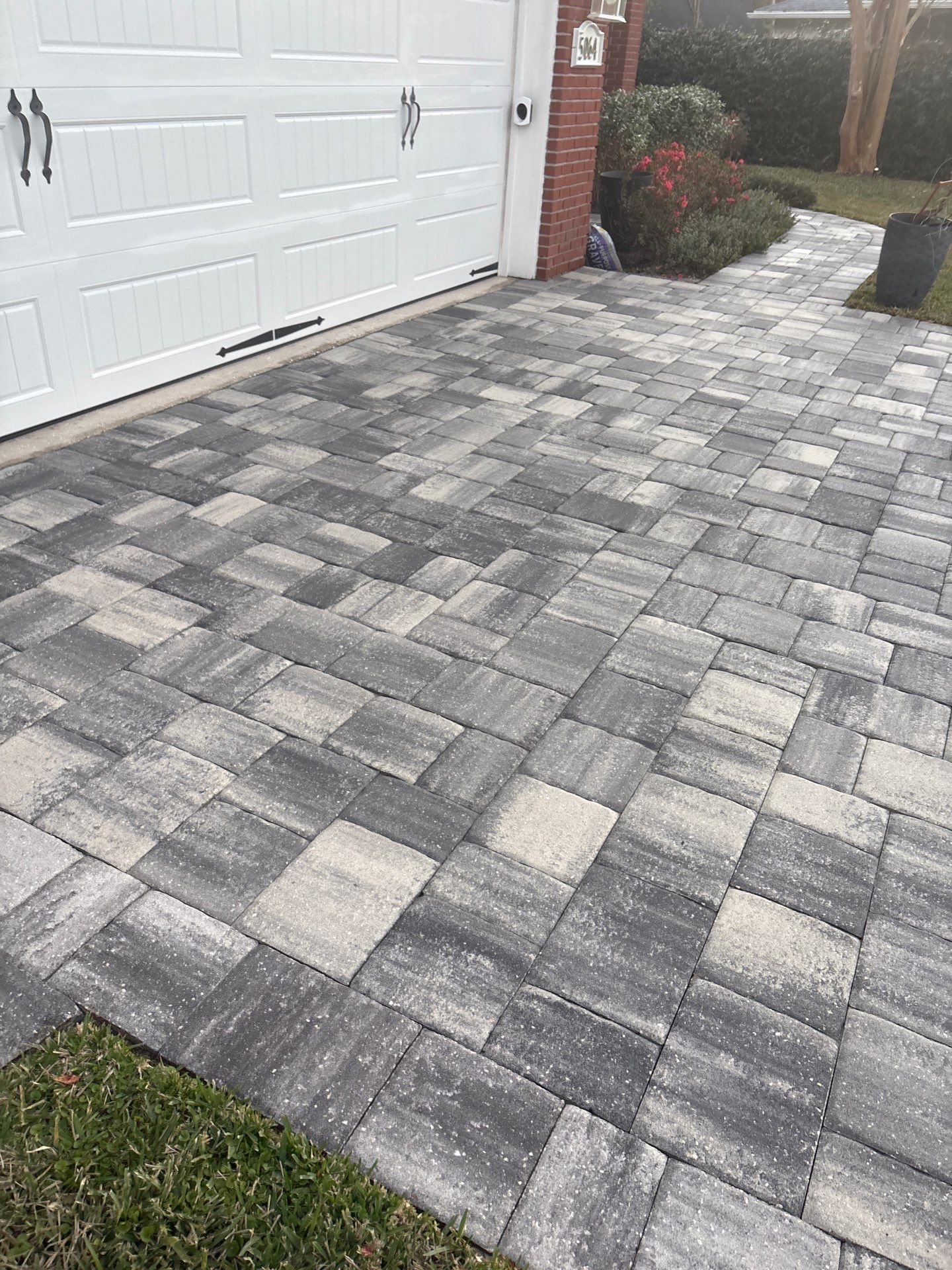 Paver Driveway using Concrete Sealant and PolySand by DuraSeal