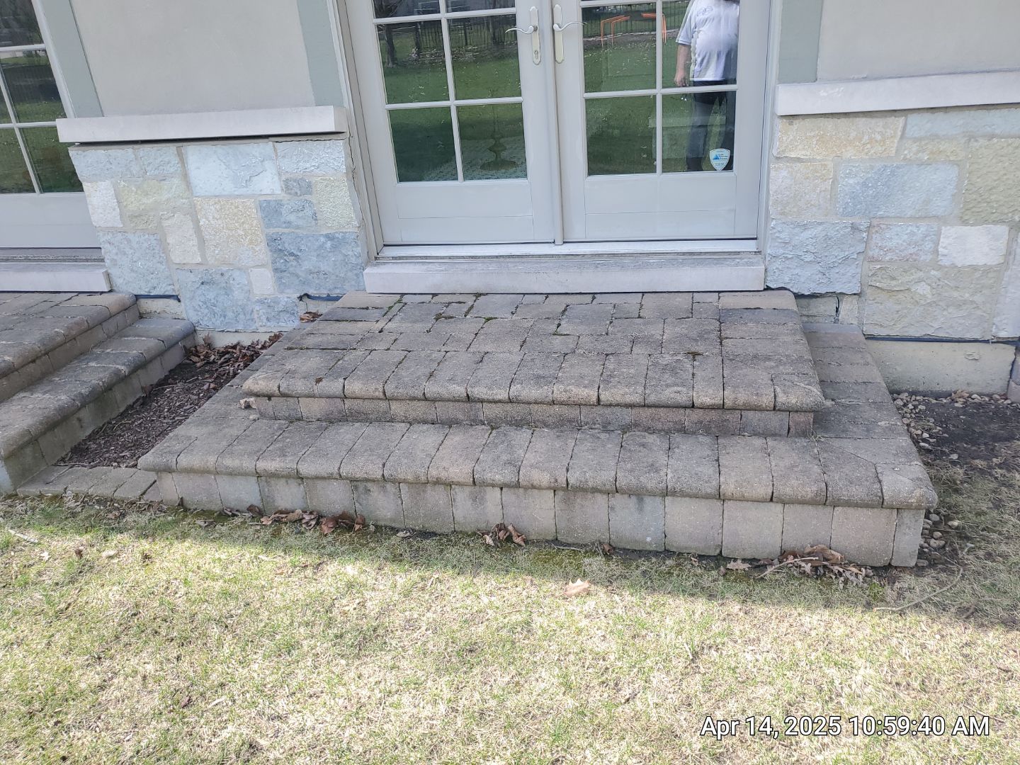 bluestone using Algaecide, soft wash soap by Northern Power Washing LLC.