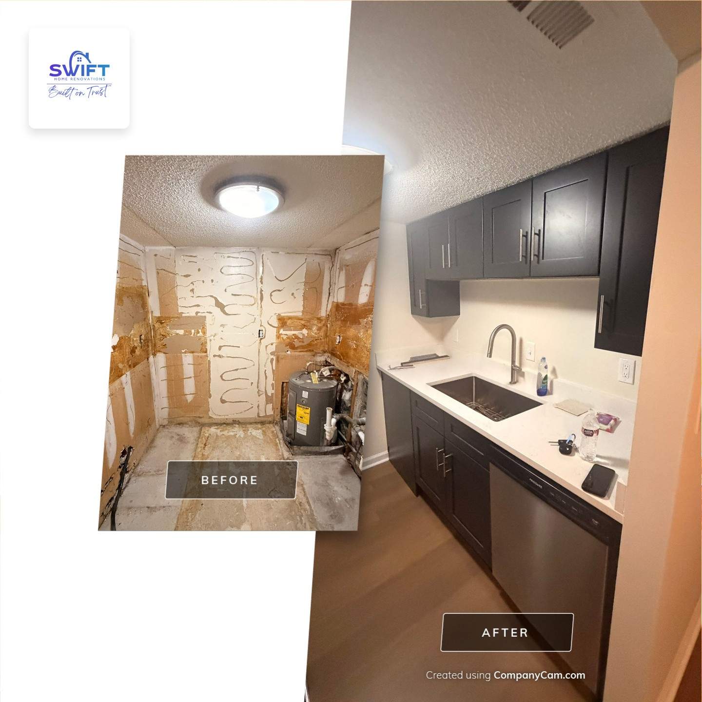 Complete Interior Remodeling with Modern Kitchen and Bathroom in Decatur by Swift Home Renovations