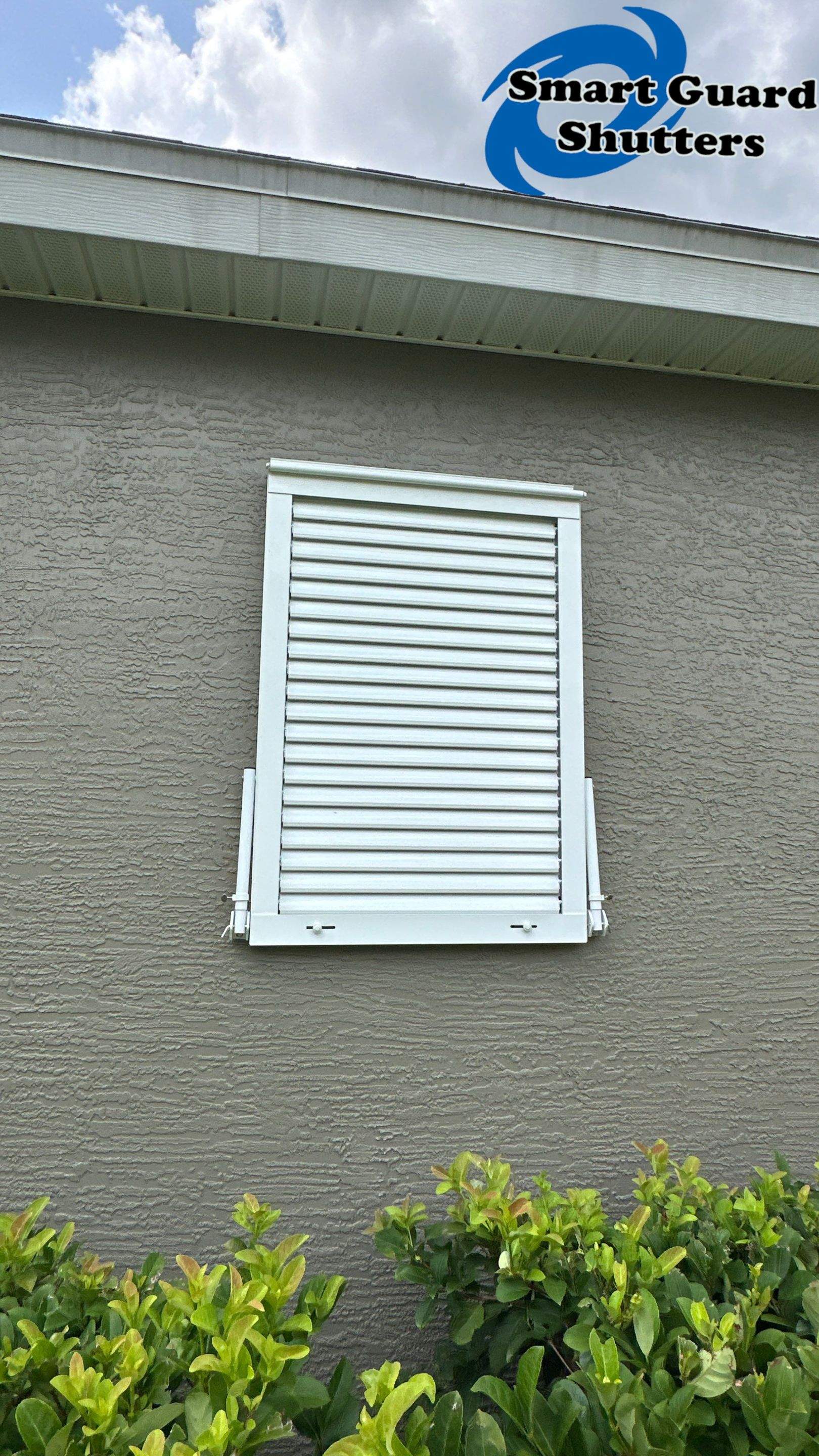 Impact Bahamas in Signal White by Smart Guard Shutters