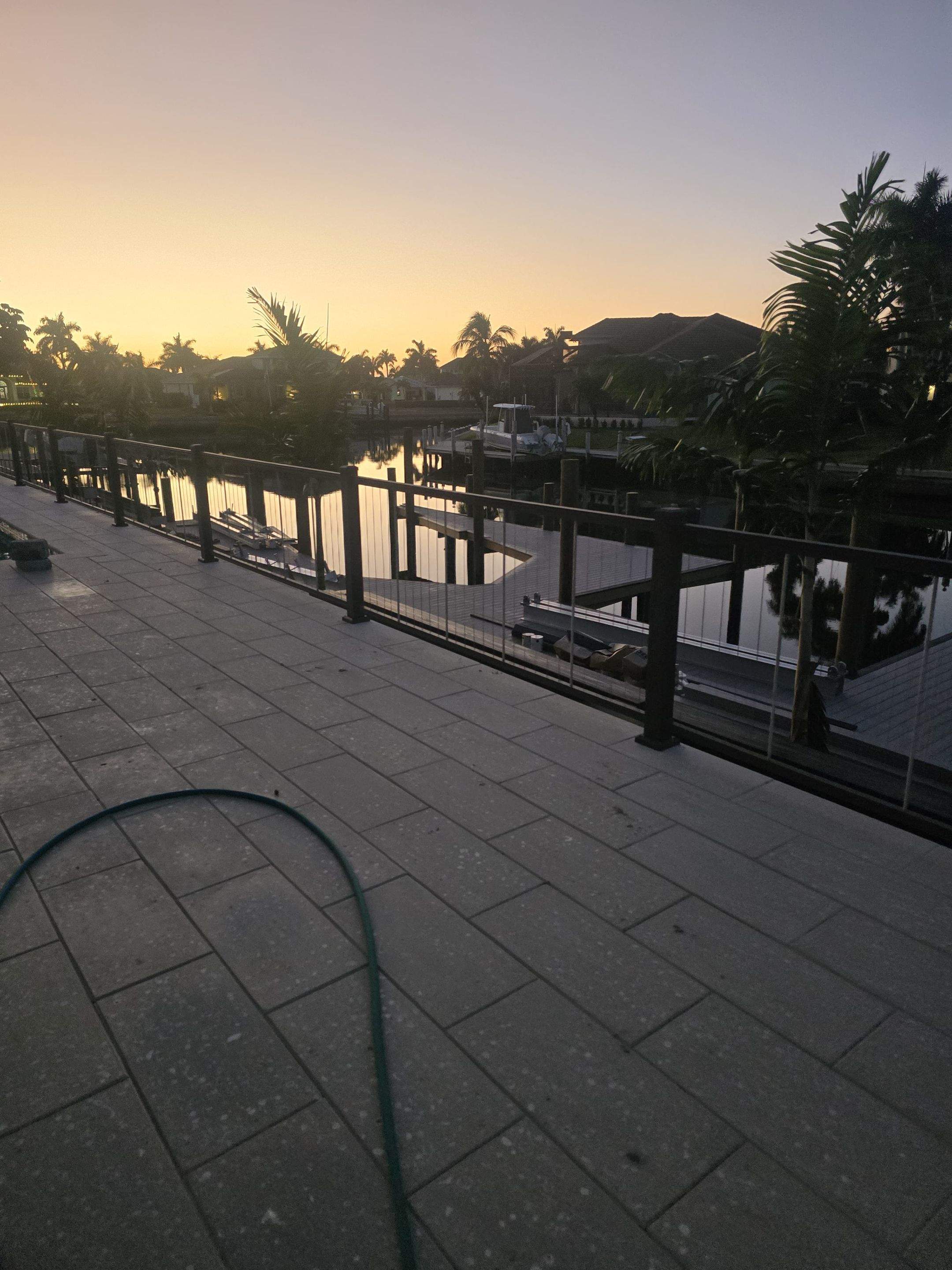 Bronze Aluminum Fence and Cable Railing in Marco Island by True Fence LLC