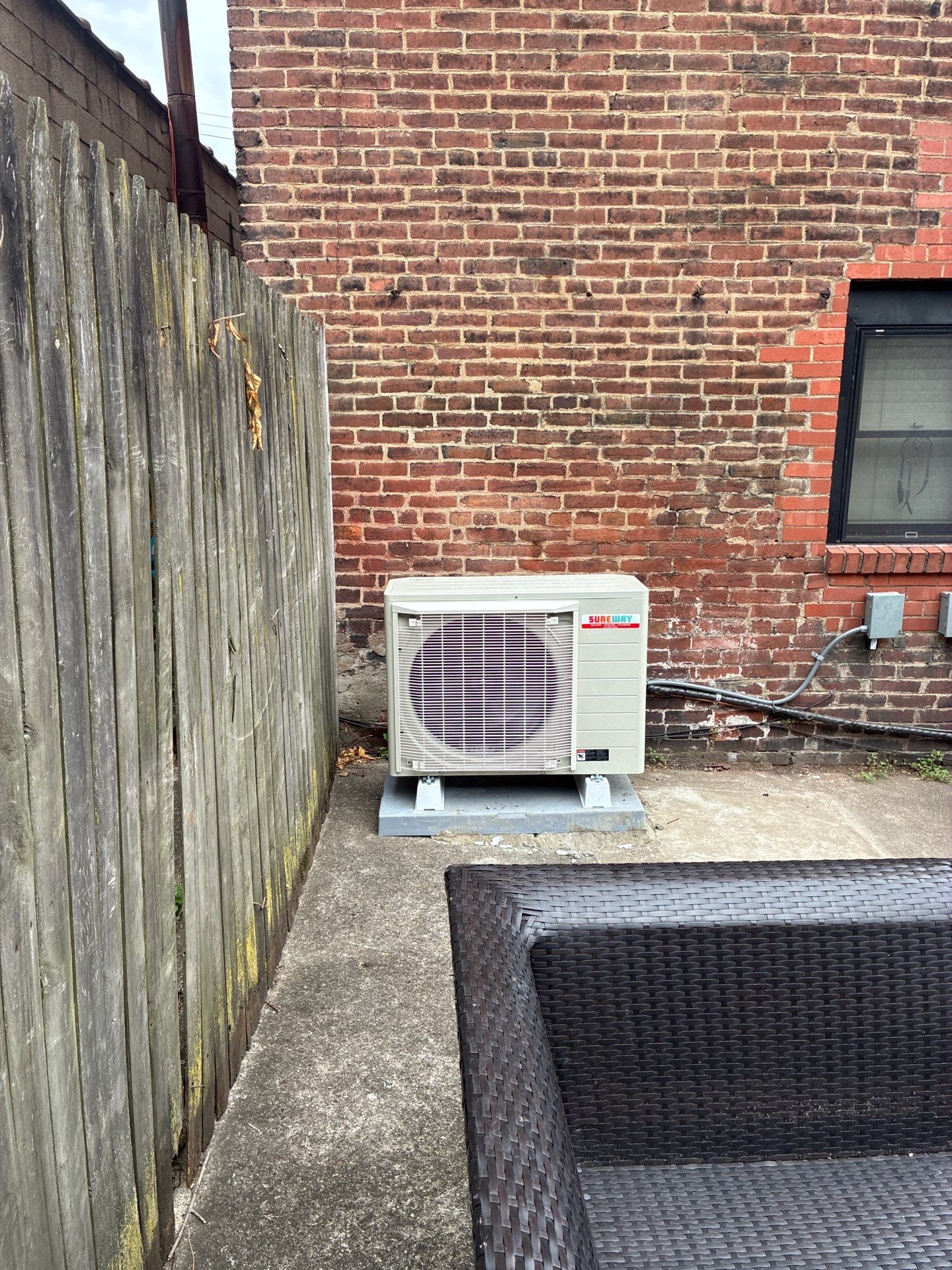 Installing new high efficiency Heat Pump Amana S-Series Heating and Cooling System by Sureway Comfort John Wilcox Plumbing Heating Cooling