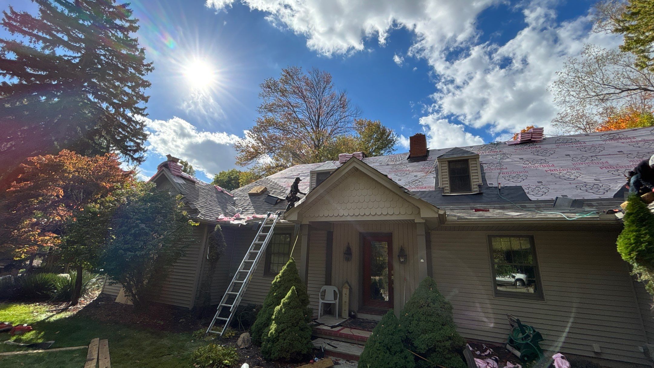 Roof Replacement using Owens Corning Driftwood by 180 Contractors