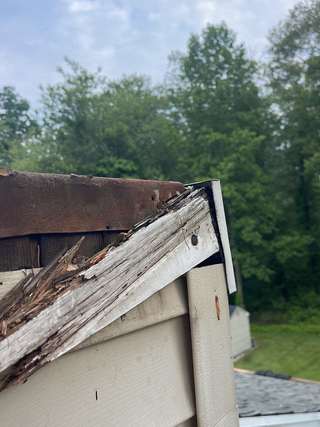 Gutter Cleaning Chimney top repair by A Plus Exterior