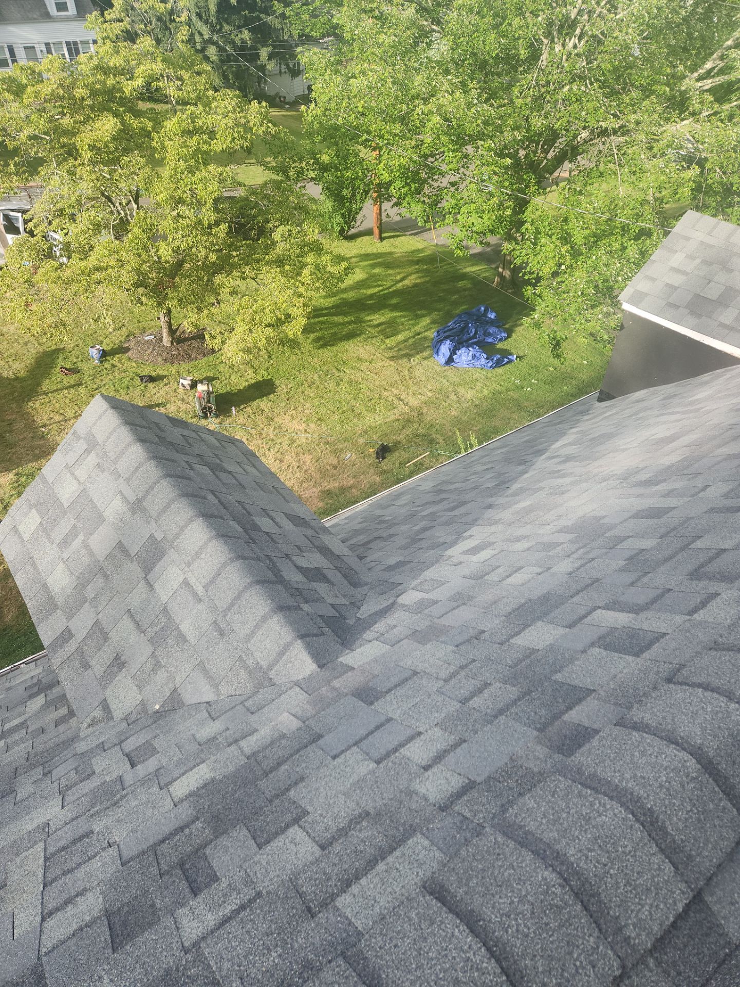 Complete Exterior Estate gray with Pacific Blue Siding by A Plus Exterior