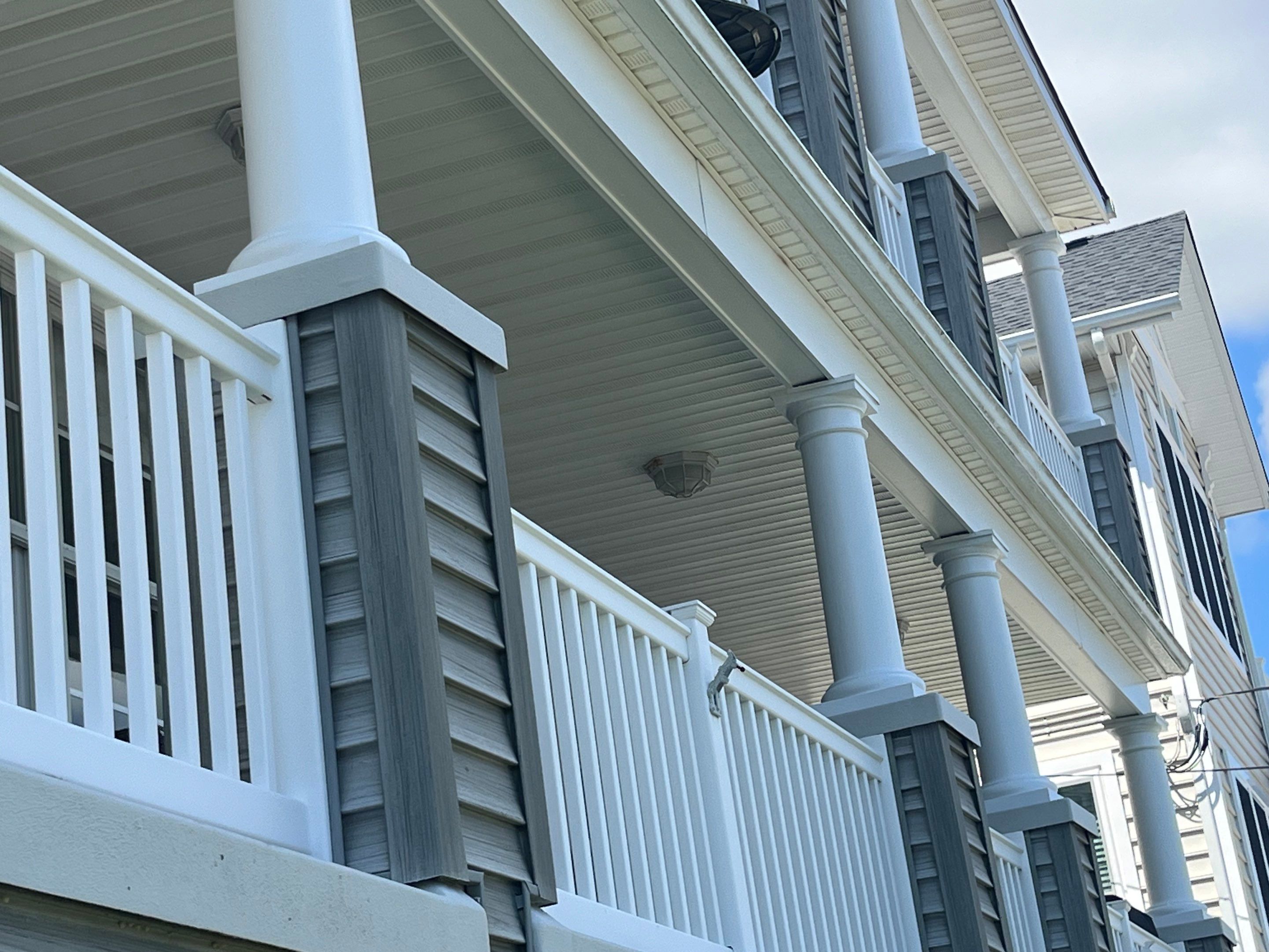 Exterior painting - Columns & Beams Ocean City, NJ by FreshCoat Works LLC