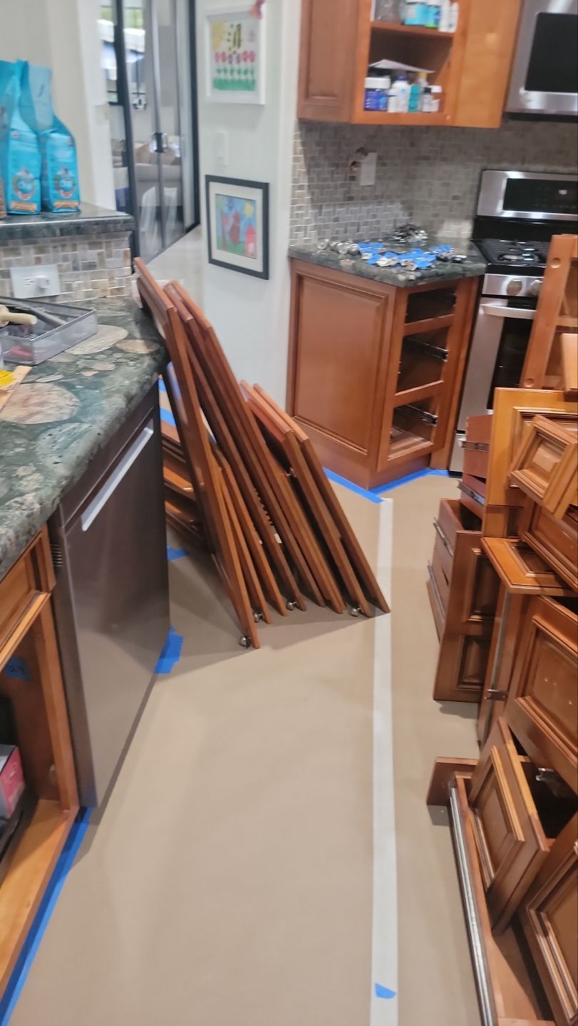 Kitchen Cabinet Just Like New by John “The Greek” Painting