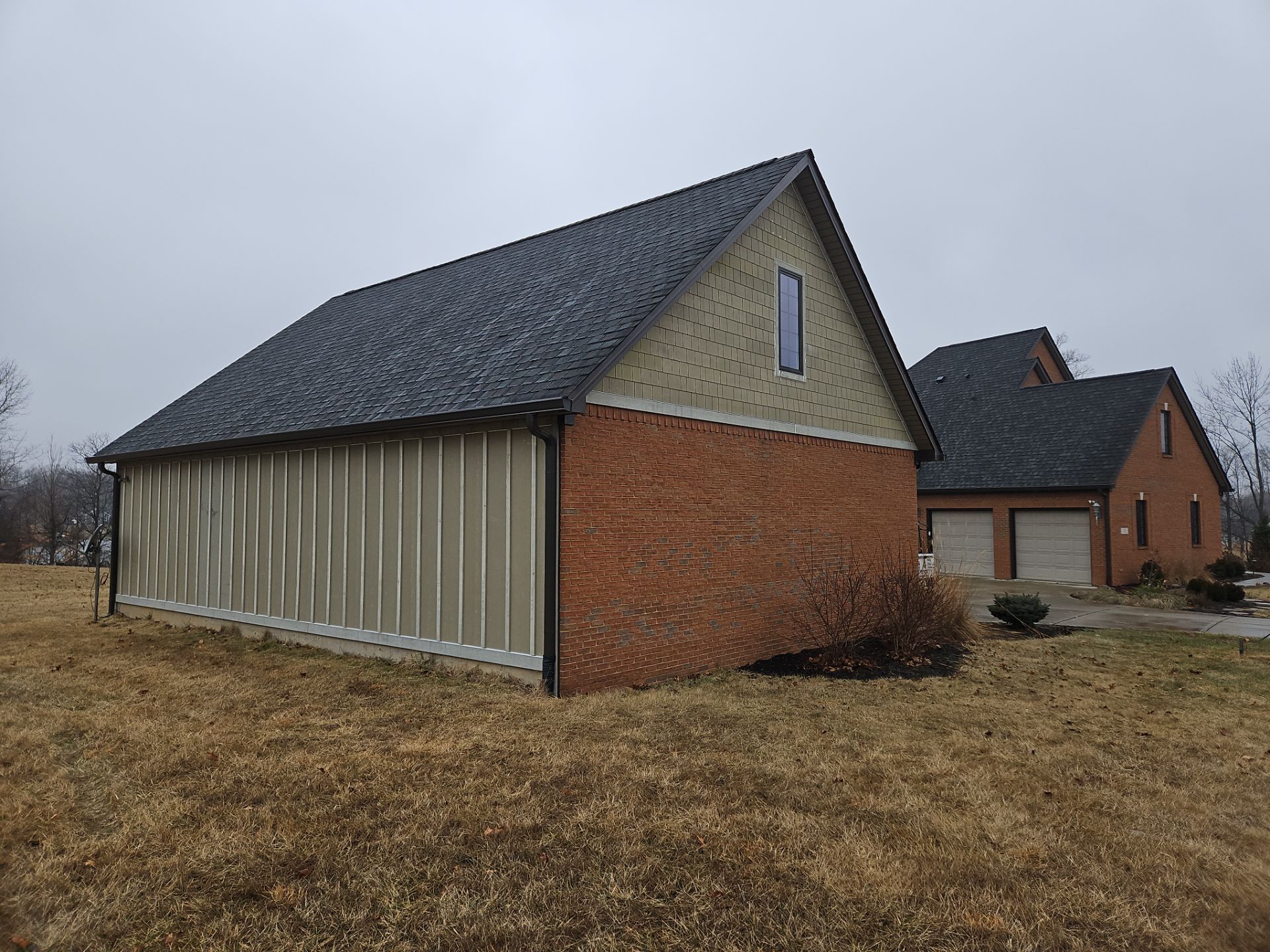 Siding Installation using James Hardie Board & Batten and James Hardie Shakes by Koontz Construction