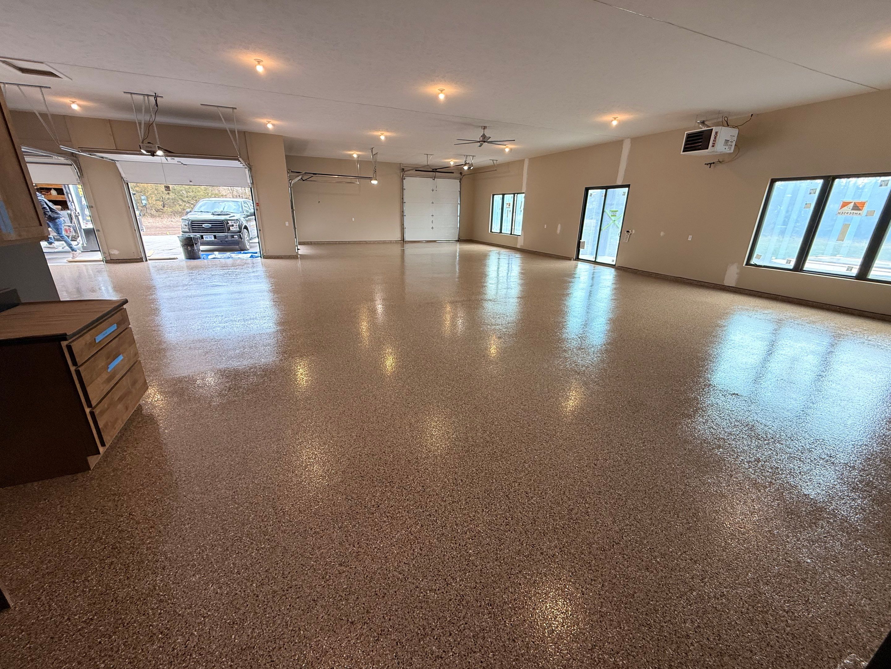 Baja Beige - 1/4" by Granite Garage Floors