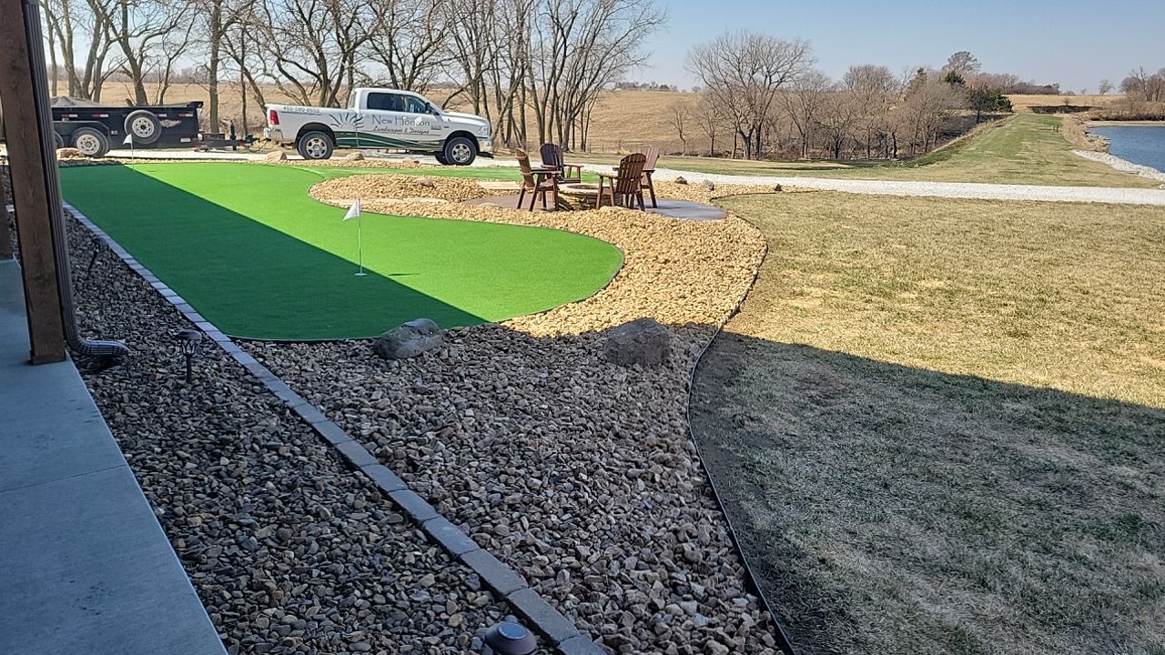 Putting Green / Driving Range / Entertaining space. by New Horizon Landscapes