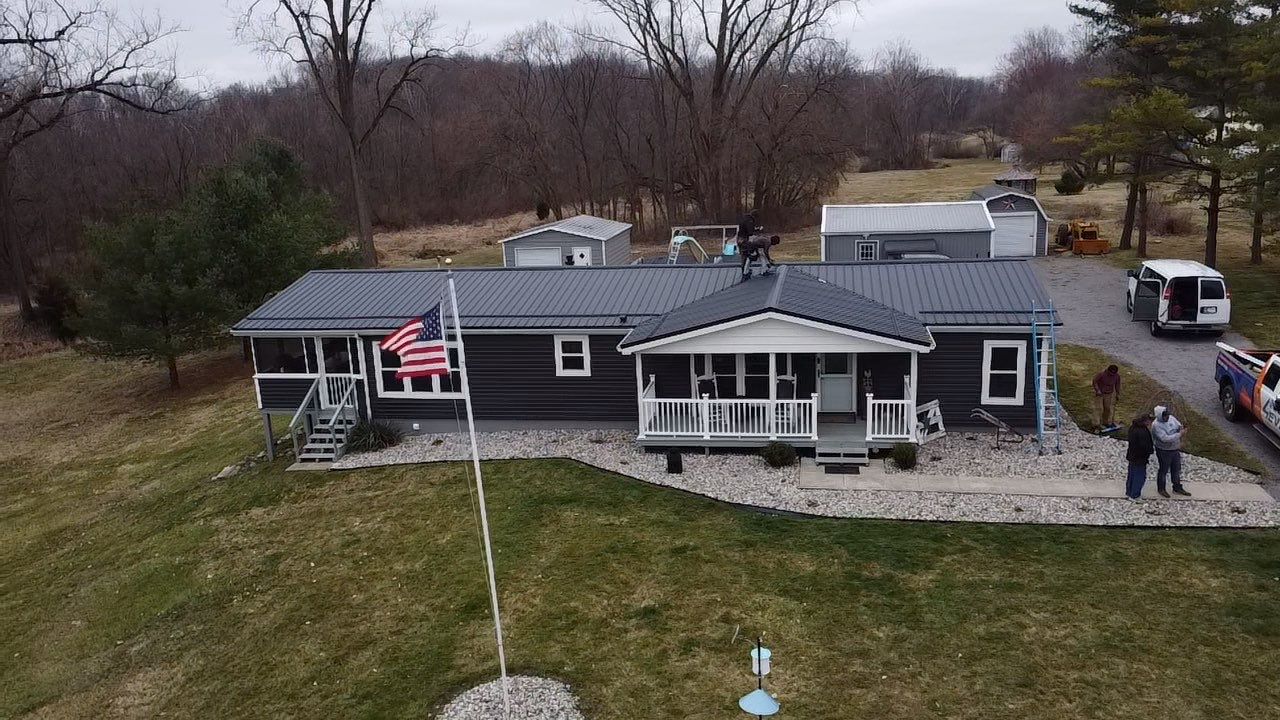 Exposed Fastener Metal Roof Replacement – Columbia City, Indiana by 4Ever Metal Roofing