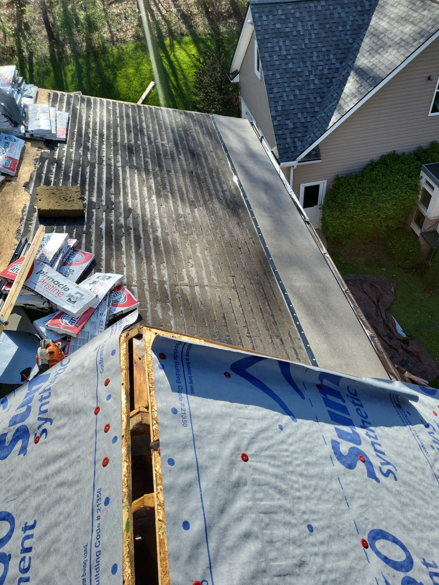 Atlas Pinnacle, Color, Coastal Granite, Drip Edge, Color, Black by Eagle Eye Roofing