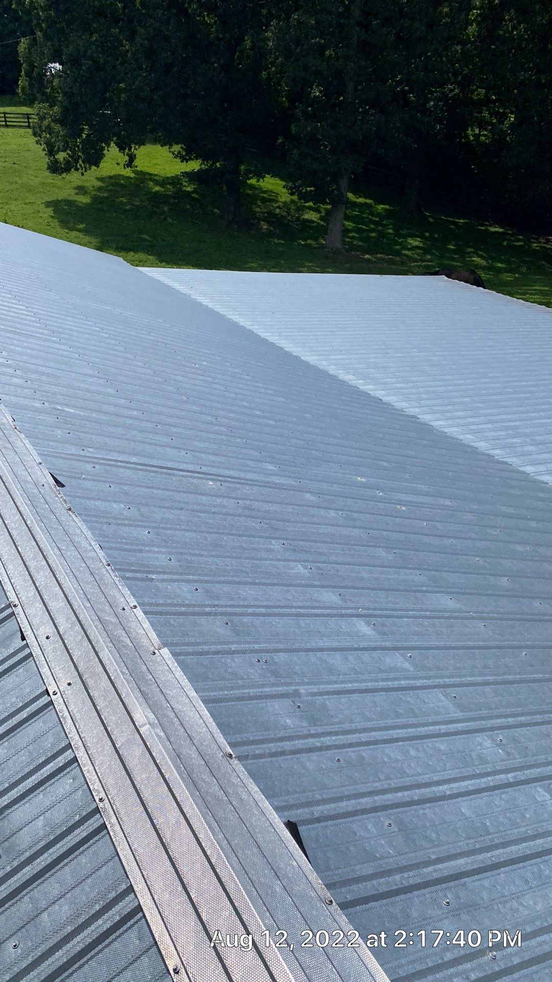 Beautiful Standing Seam Metal Roof by Just In Time Roofing and Restoration