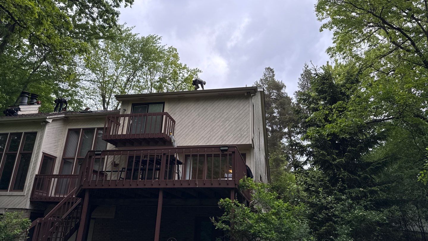 Roof Replacement using Owens Corning Desert Rose by 180 Contractors