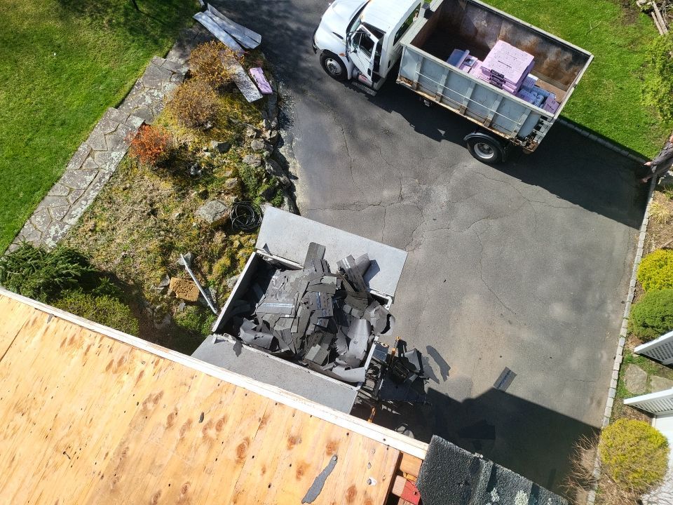 Residential Roofing Installation using onyx black by A Plus Exterior