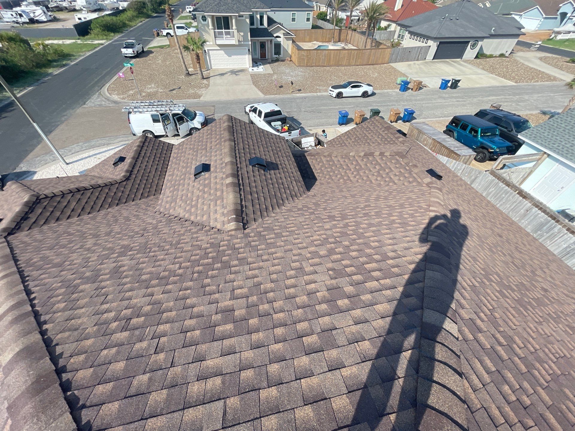 Residential Roofing Installation using GAF HDZ Barkwood by Lighthouse Roofing