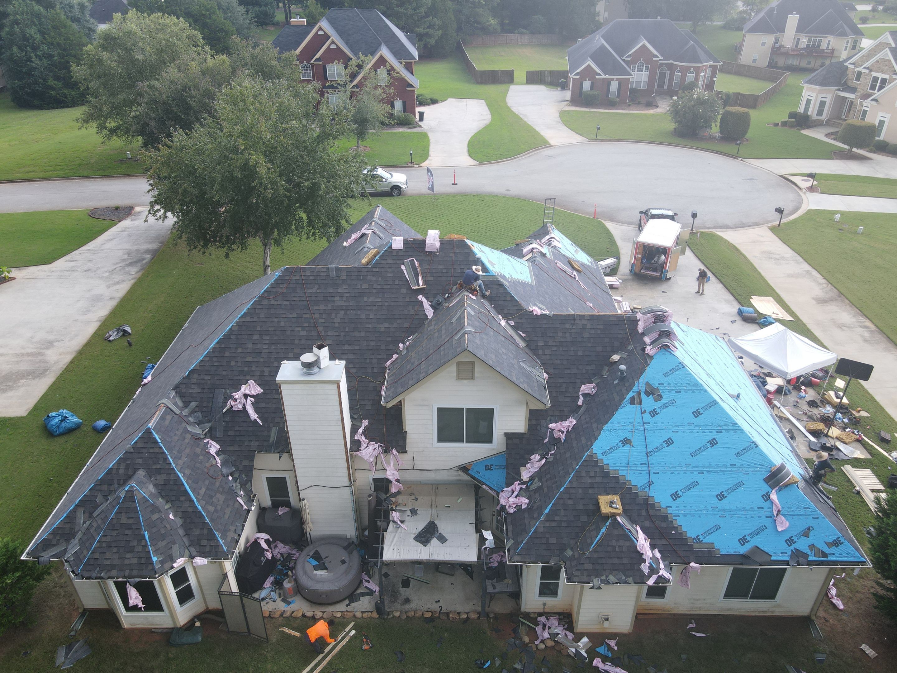 Residential Roofing Installation using Owens Corning by Inspector Roofing and Restoration