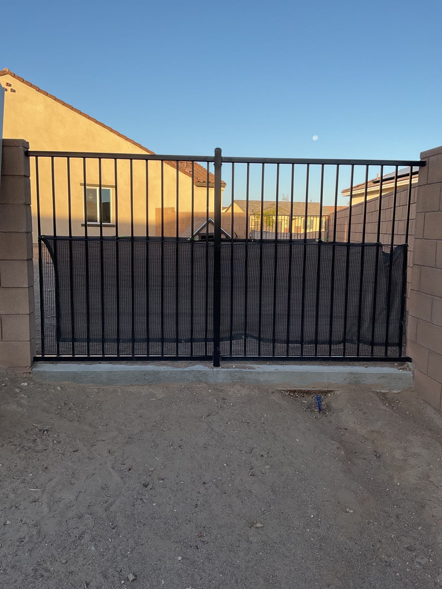 Gate installation using Vinyl by Fence Guys Inc.
