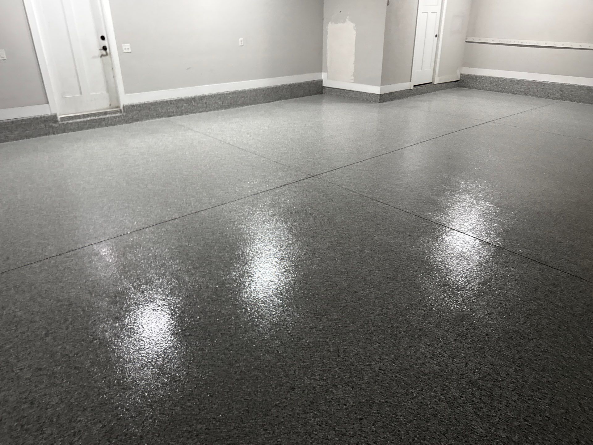 Garage in High Springs, FL in Slate Stone by Cross Creek Concrete Coatings