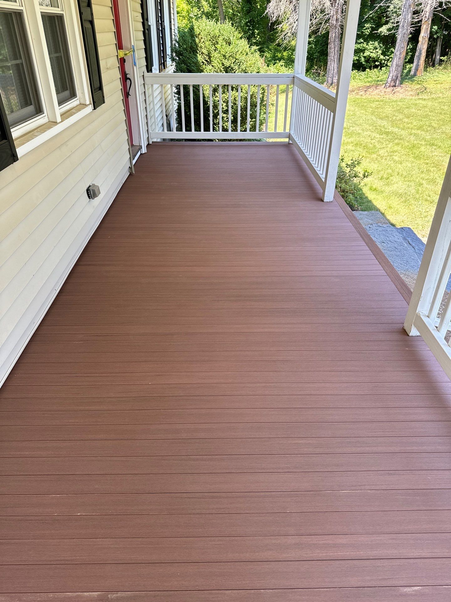 Front Porch Upgrades using TimberTech Advanced PVC Porch Collection by Chagnon Building & Remodeling LLC