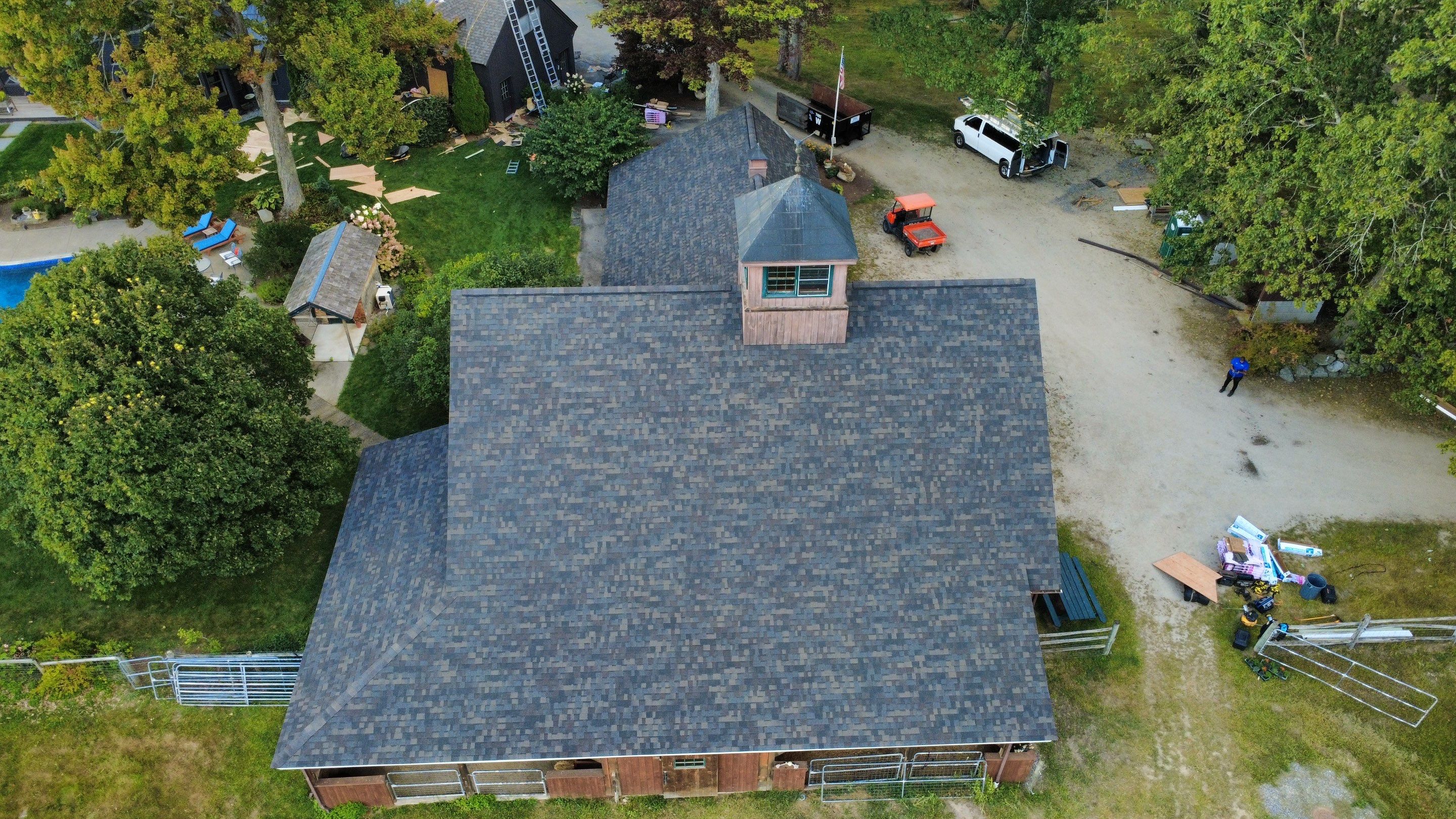 Garage & Barn Roof Replacement in Greenfield, NH | Owens Corning Shingles by Adam Vaillancourt Roofing LLC