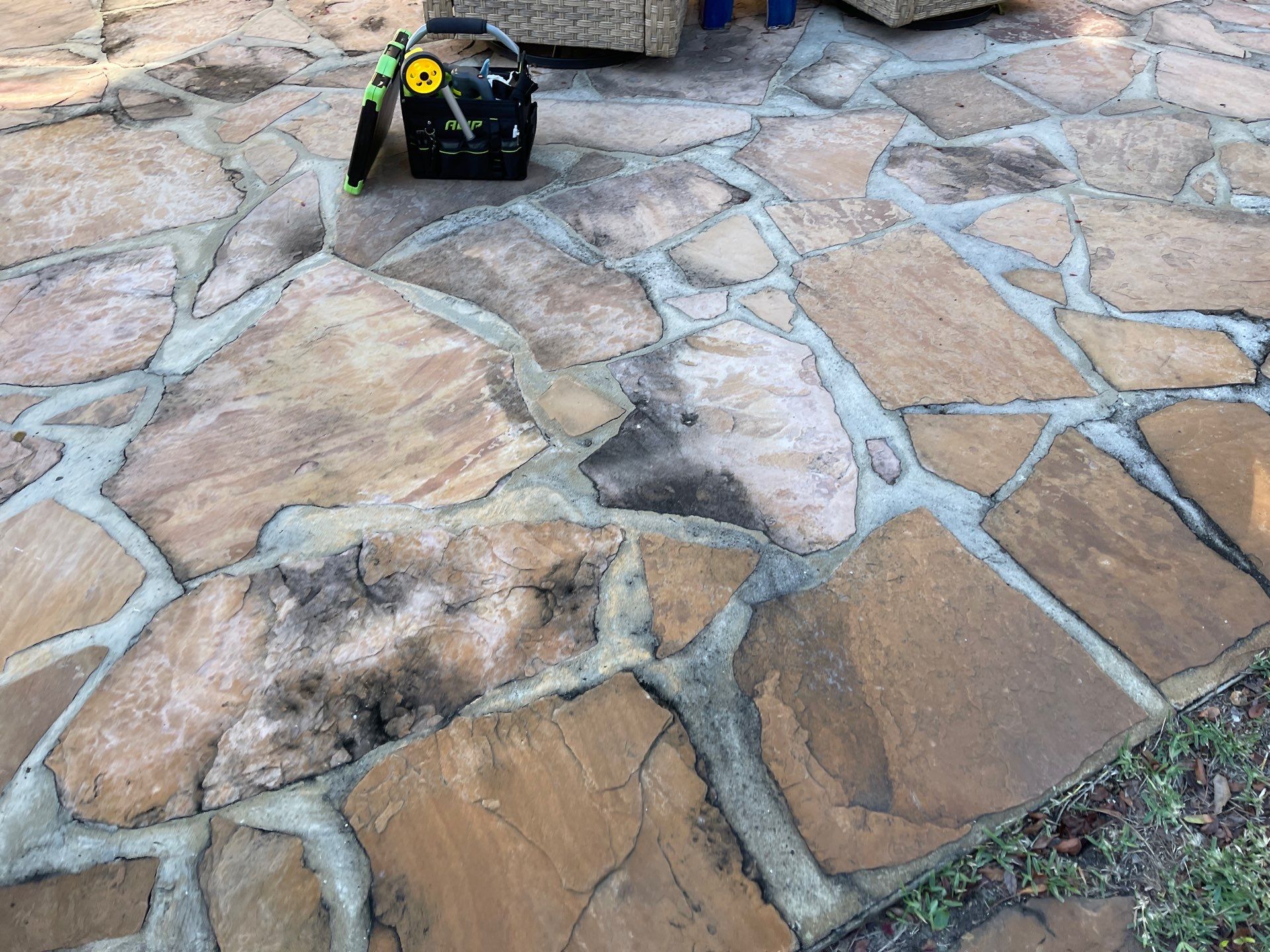Stone Patio using TopSeal by DuraSeal