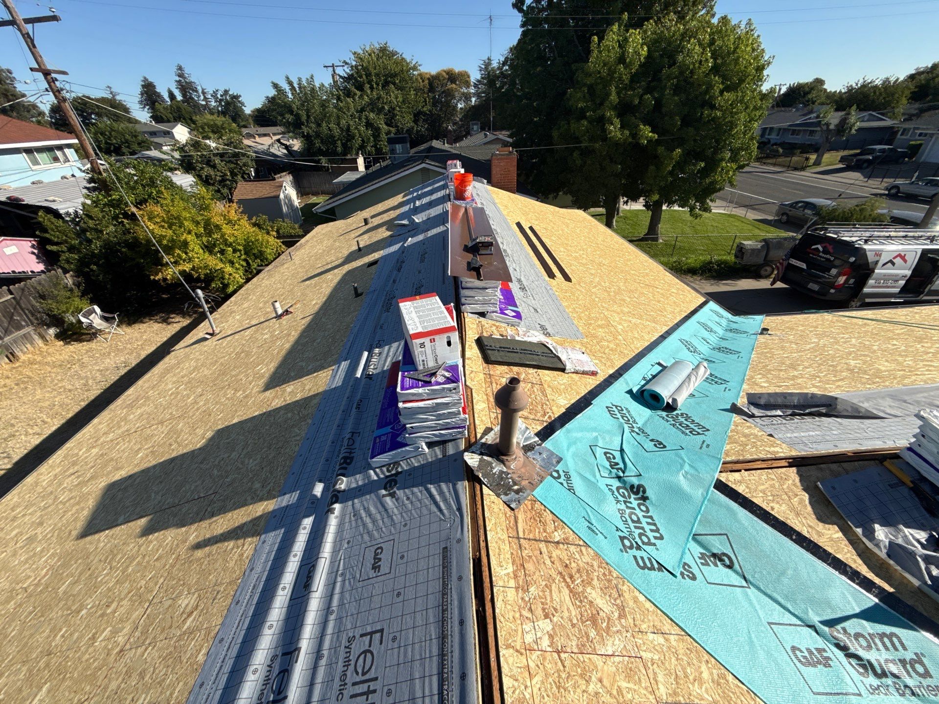 Residential Reroof using GAF by Nextop Roofing