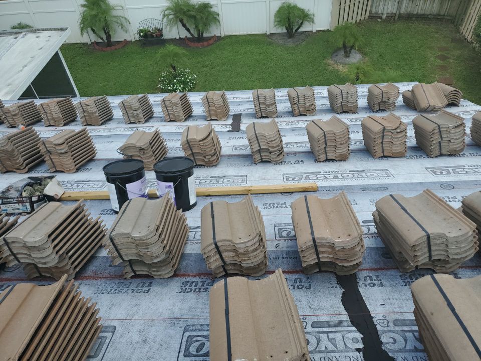 Residential Roofing Installation using Eagle Roofing Tile by BLUES BROTHERS ROOFING