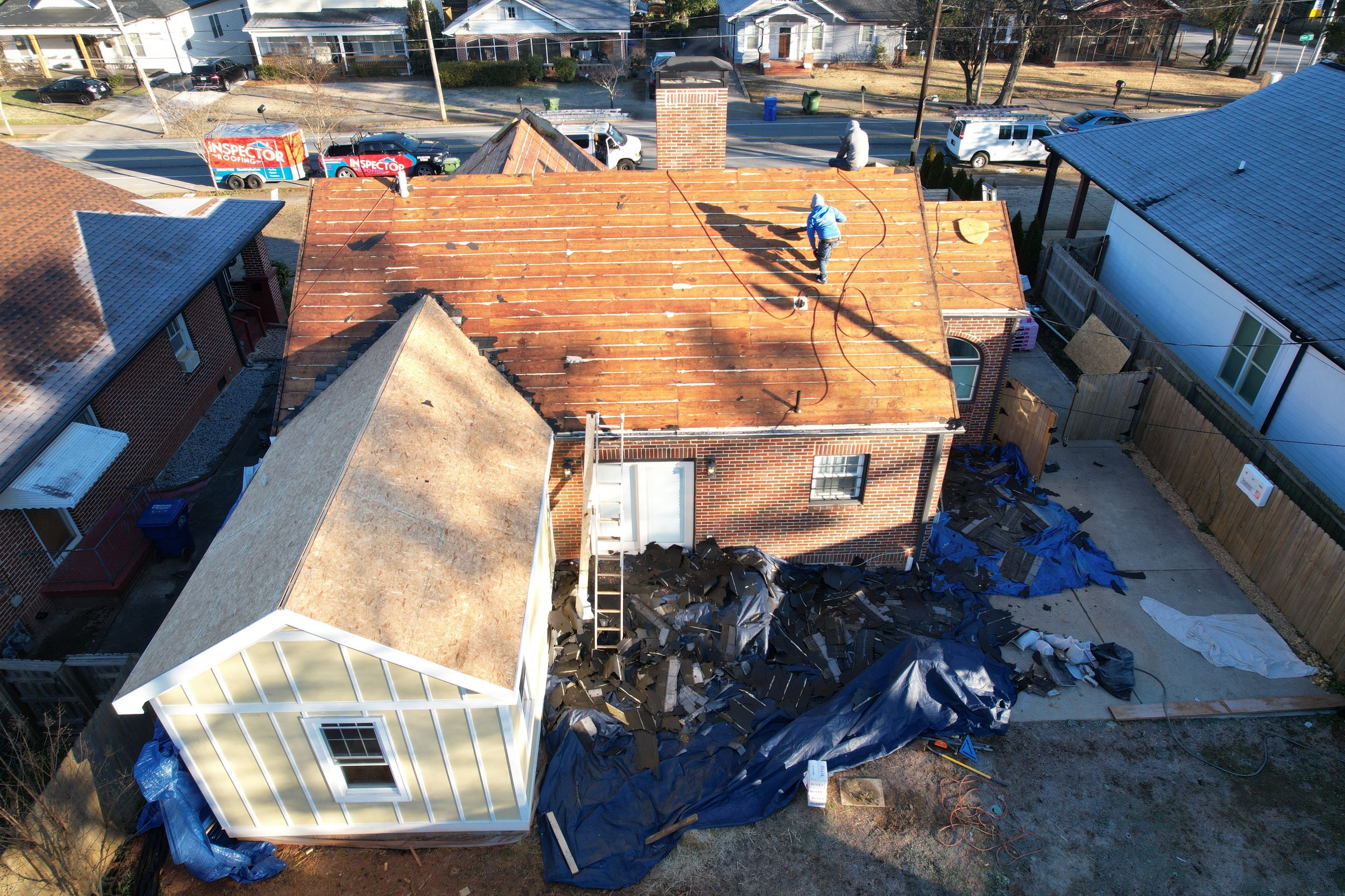 Residential Roofing Installation using Owens Corning by Inspector Roofing and Restoration