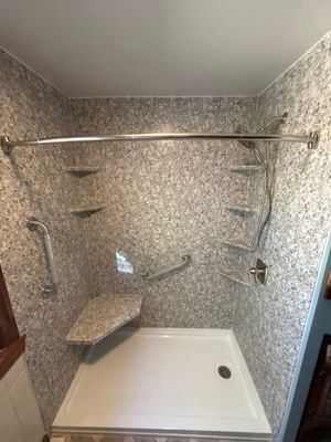 Tub to Walk-In Shower Conversion in Colebrook, CT