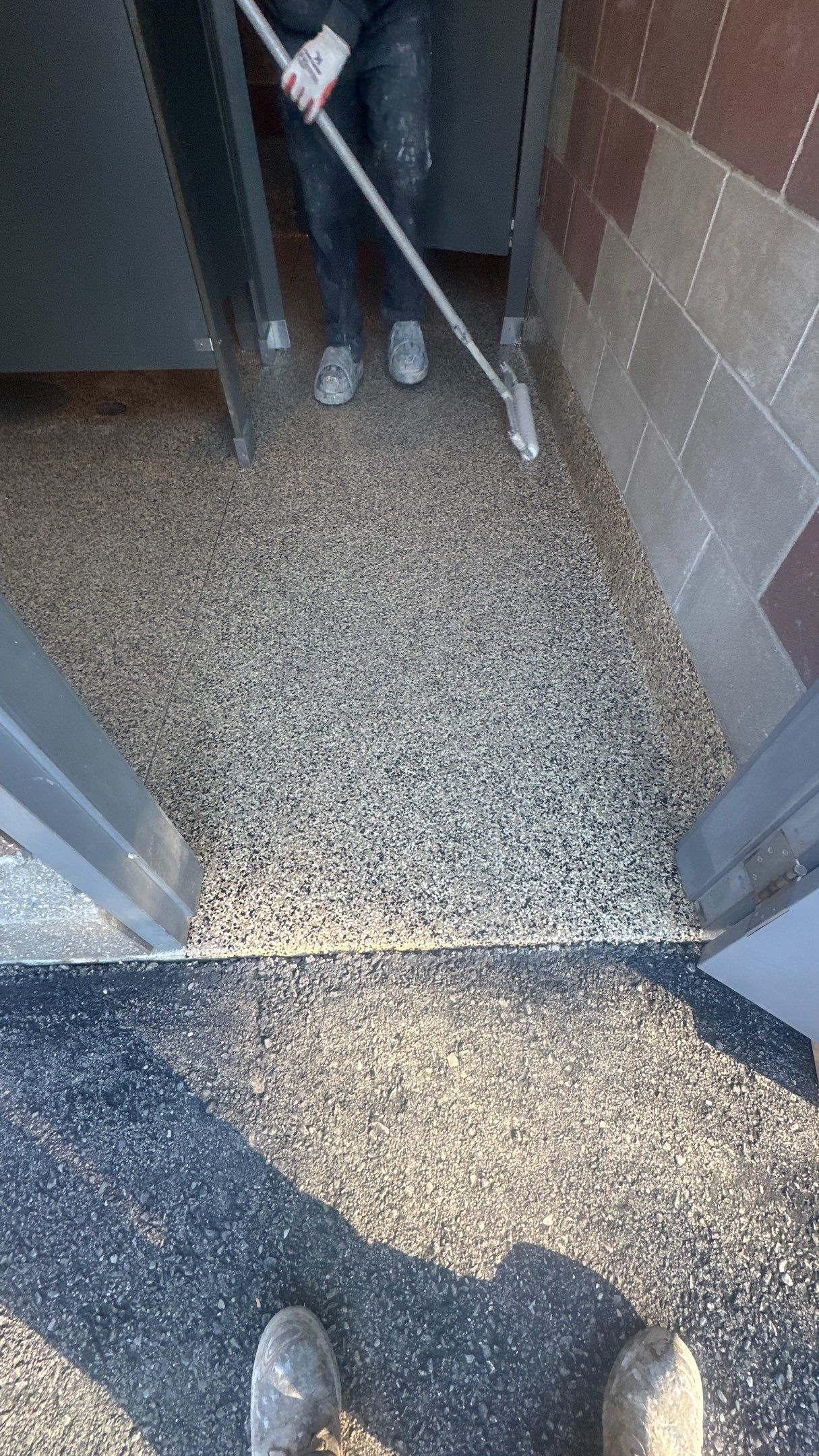 Bathroom Transformation  using Aztec Beige by Croc Coatings, LLC