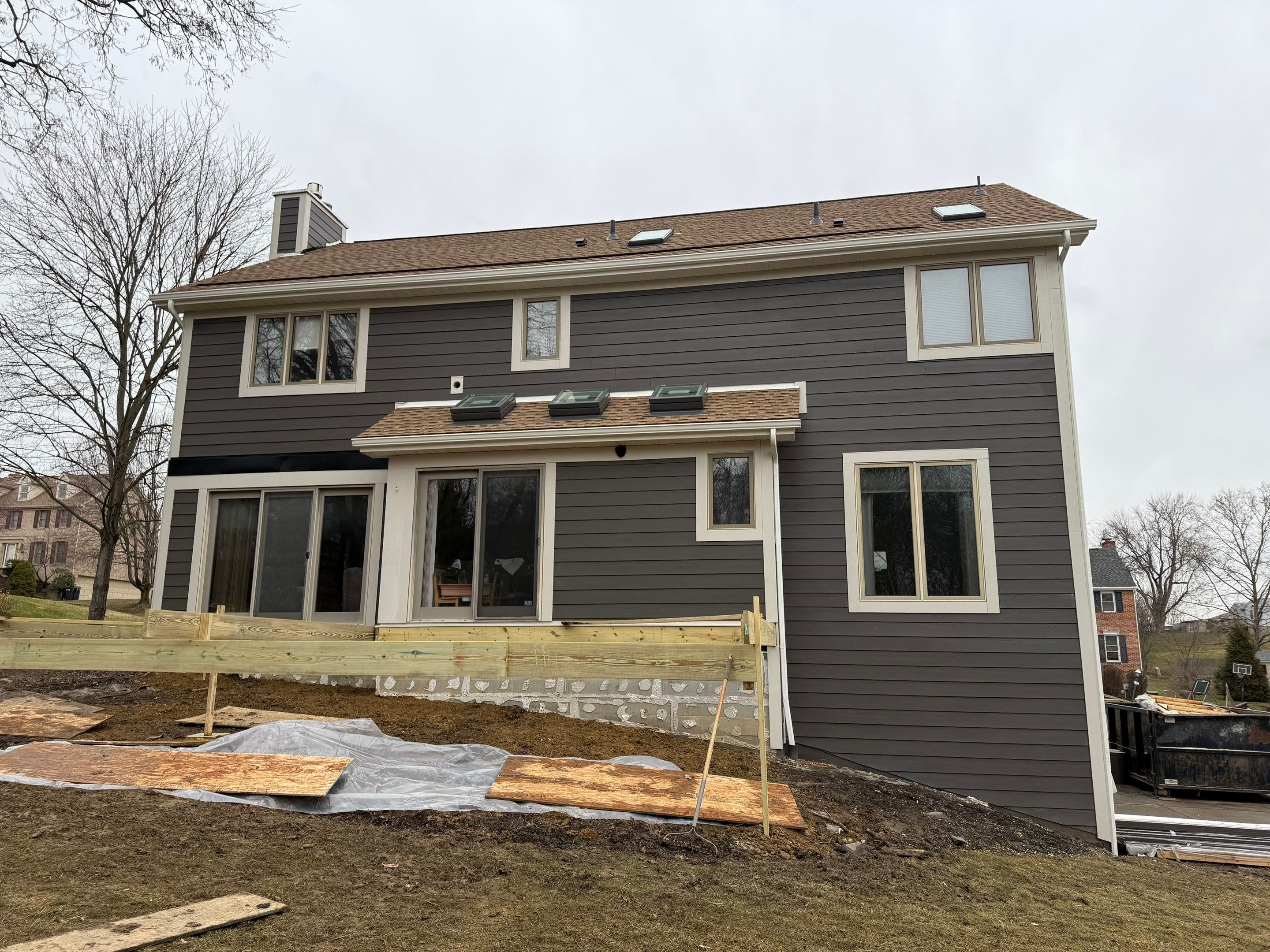 Full exterior remodel by Cousins Roofing Siding & Decks