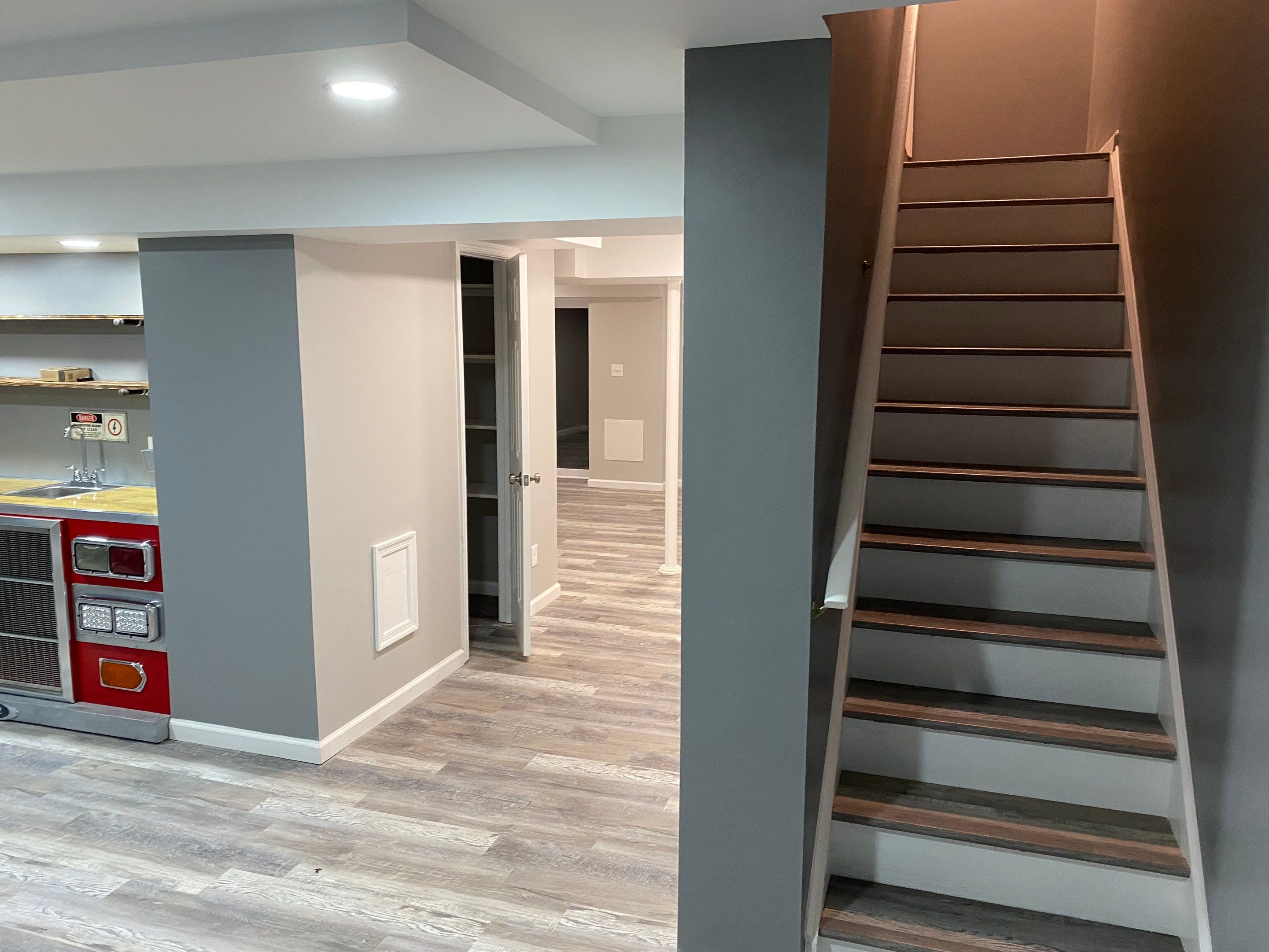 Complete Basement Buildout by The Smet Companies, LLC