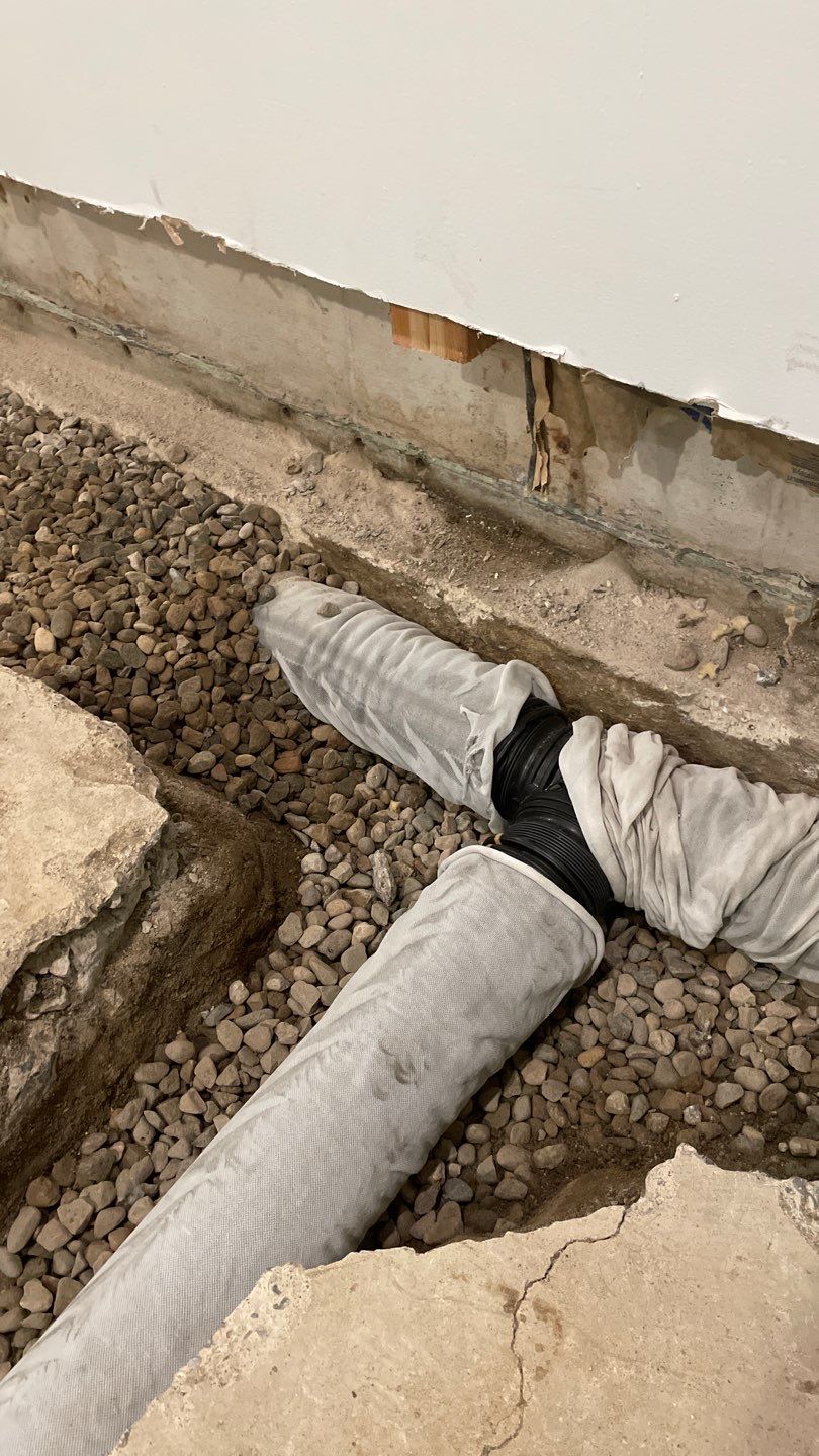 Drain tile & a sump pump for Ruth by Waterproofing Northeast