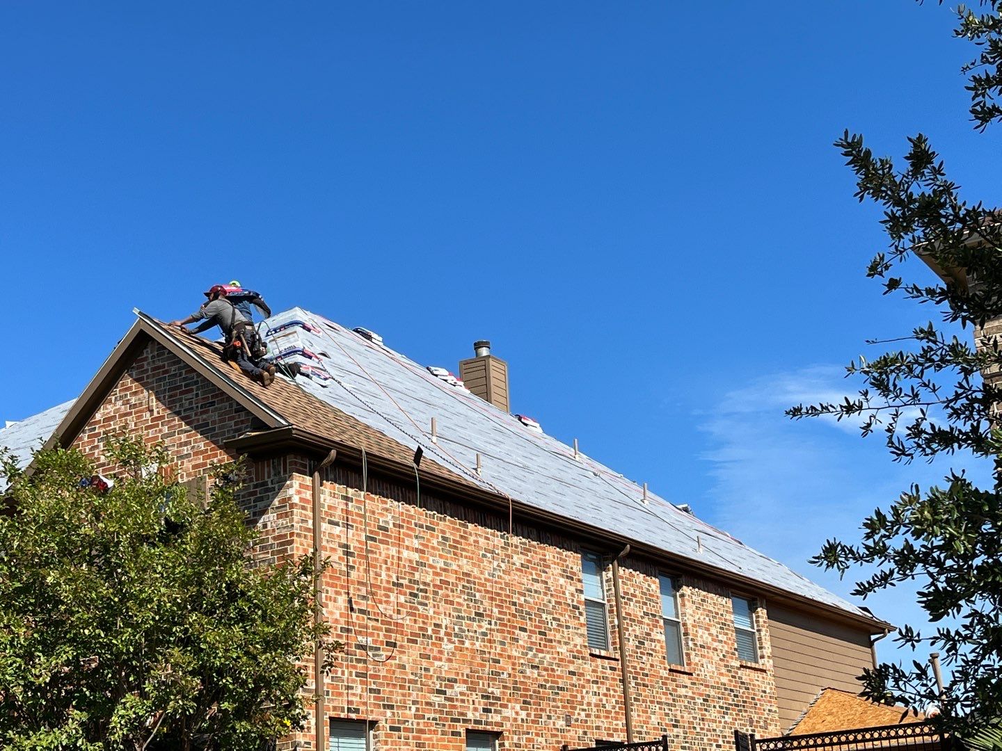 Storm Roof Damage Replacement in Frisco by First United Roofing & Construction
